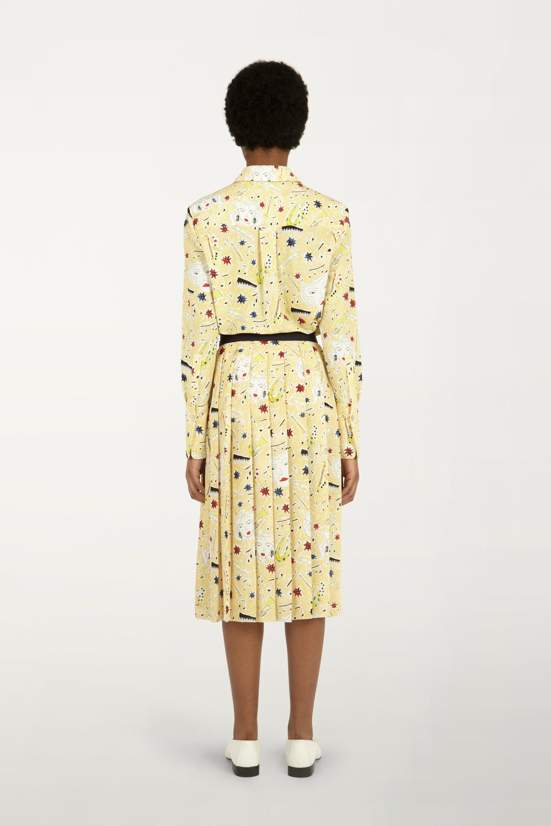 Pleated skirt in Jazz Print