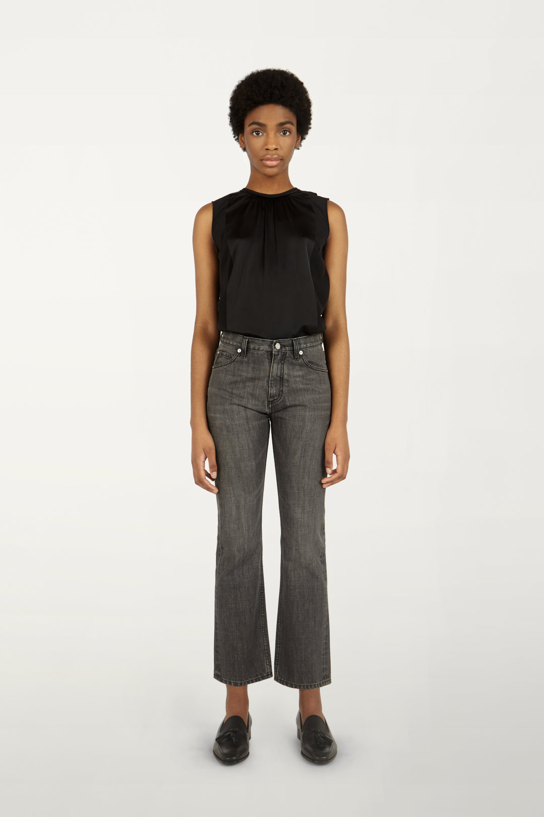 Tie Back Top in Black