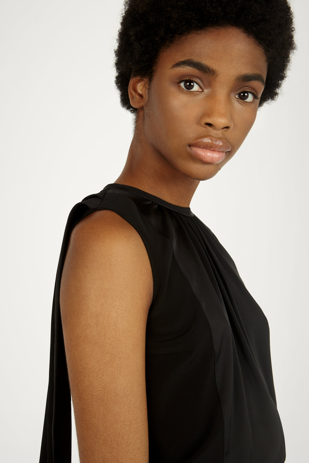 Tie Back Top in Black