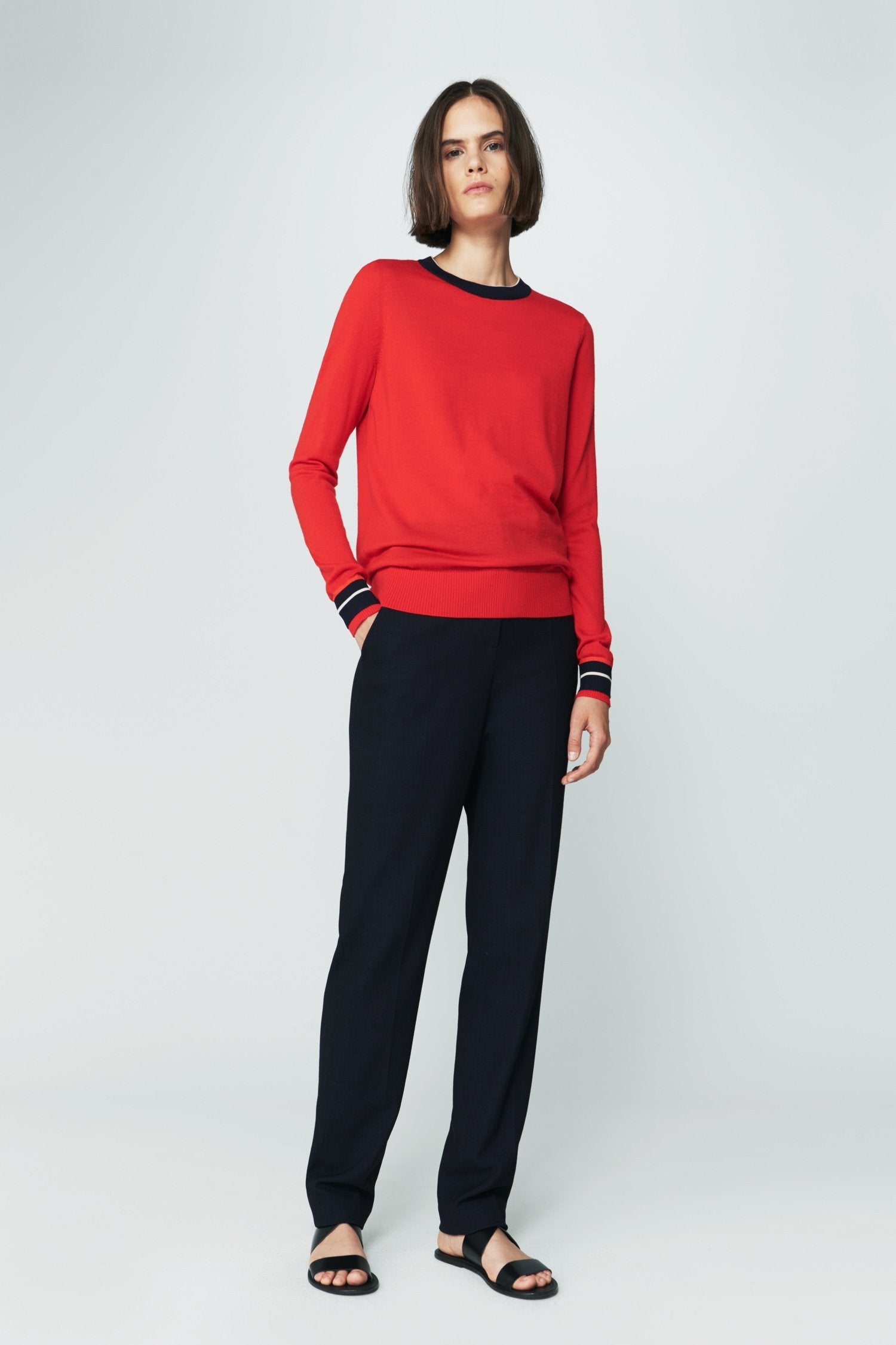 Relaxed Trim Crewneck