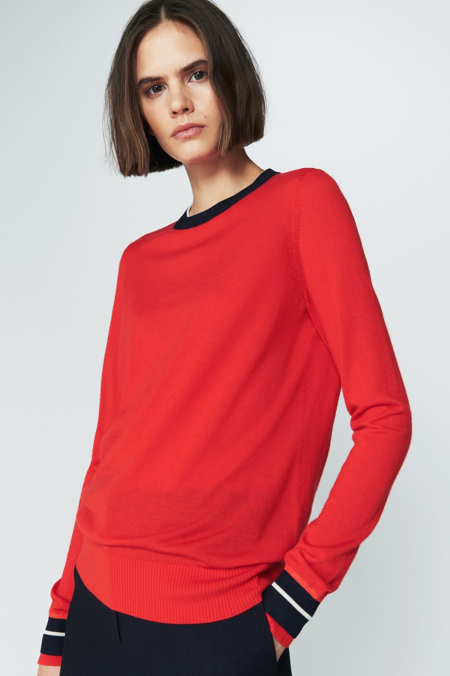 Relaxed Trim Crewneck