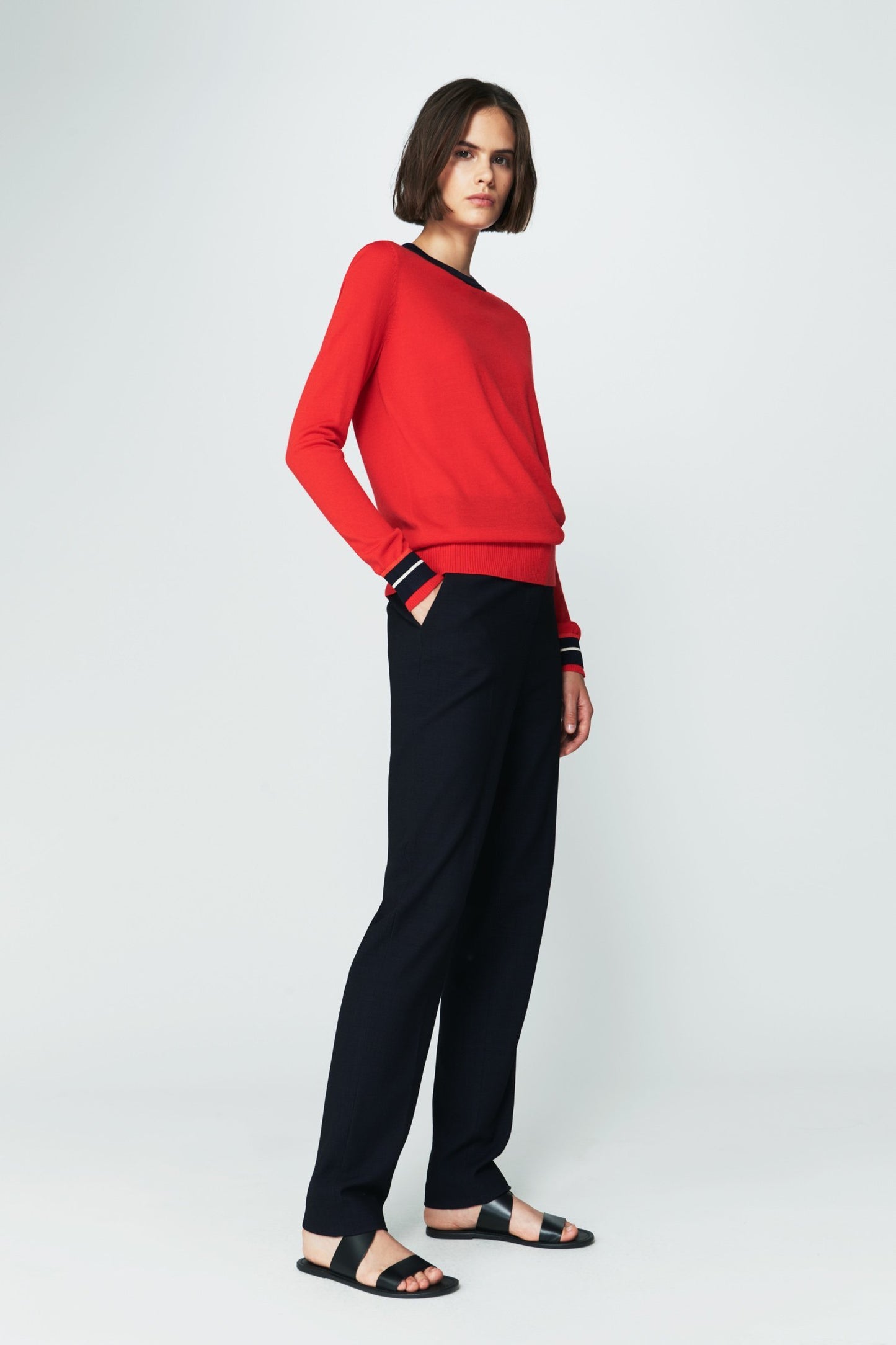 Relaxed Trim Crewneck