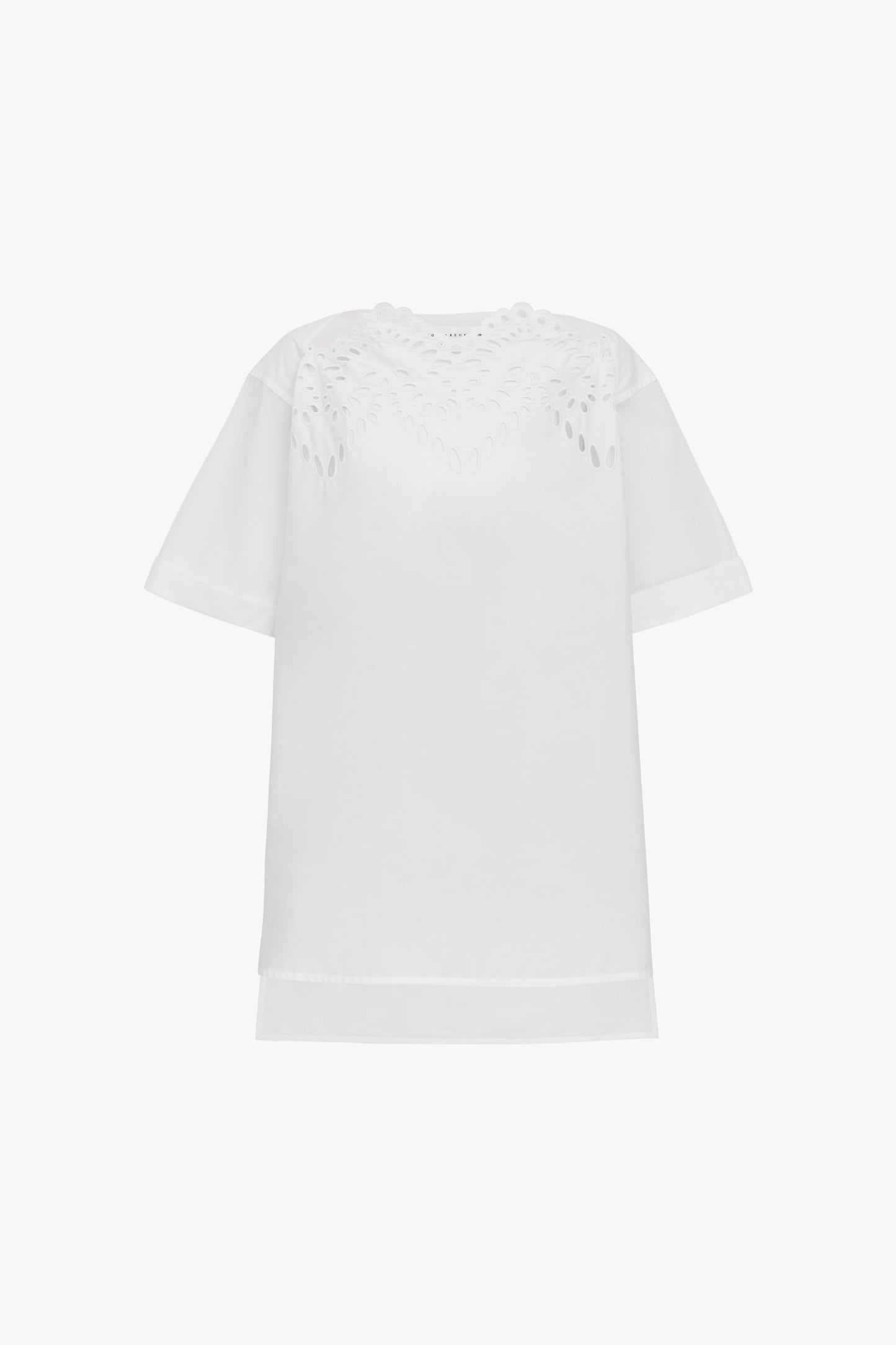 Broderie Anglaise Top in White
