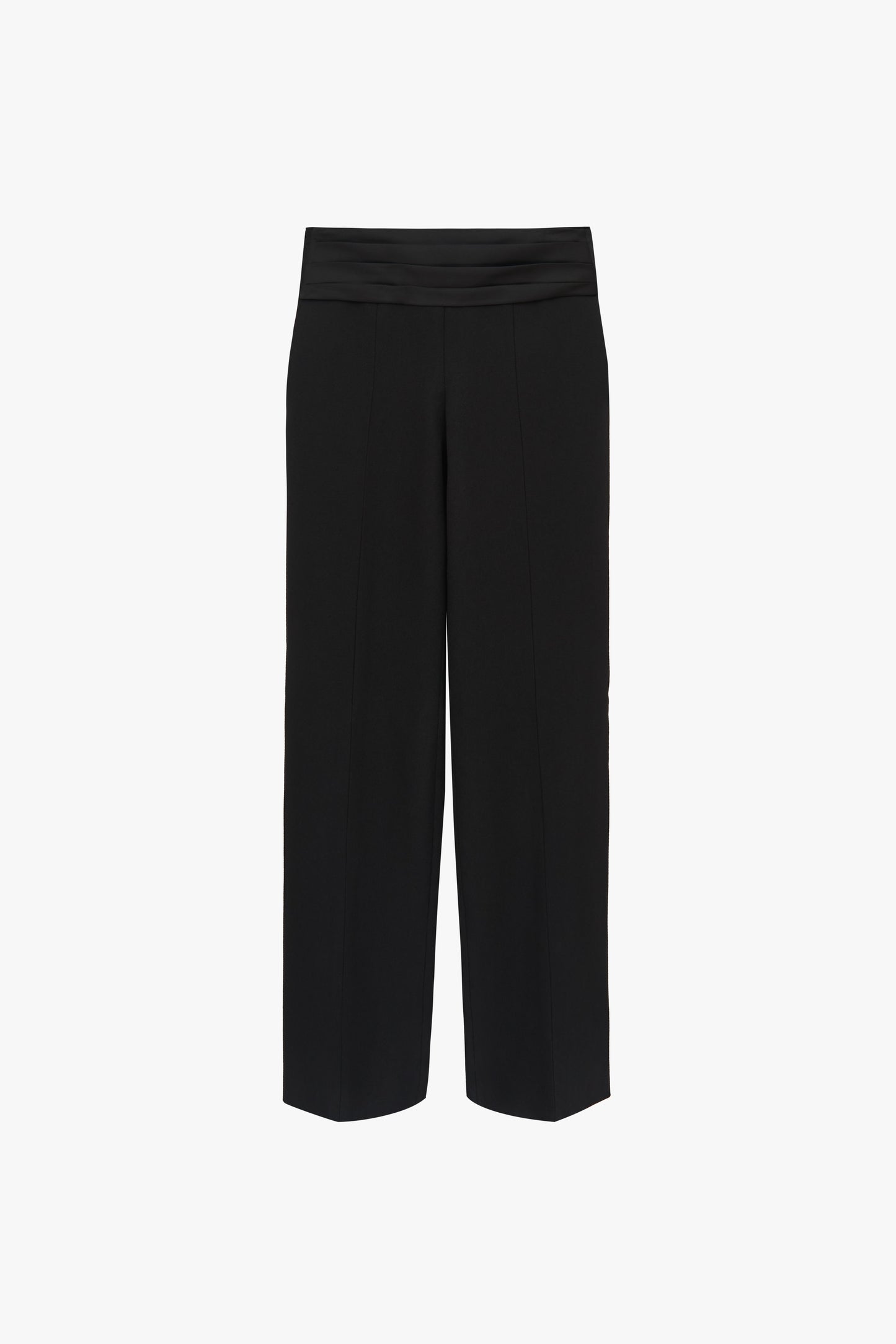 Cummerbund Tuxedo Trousers In Black