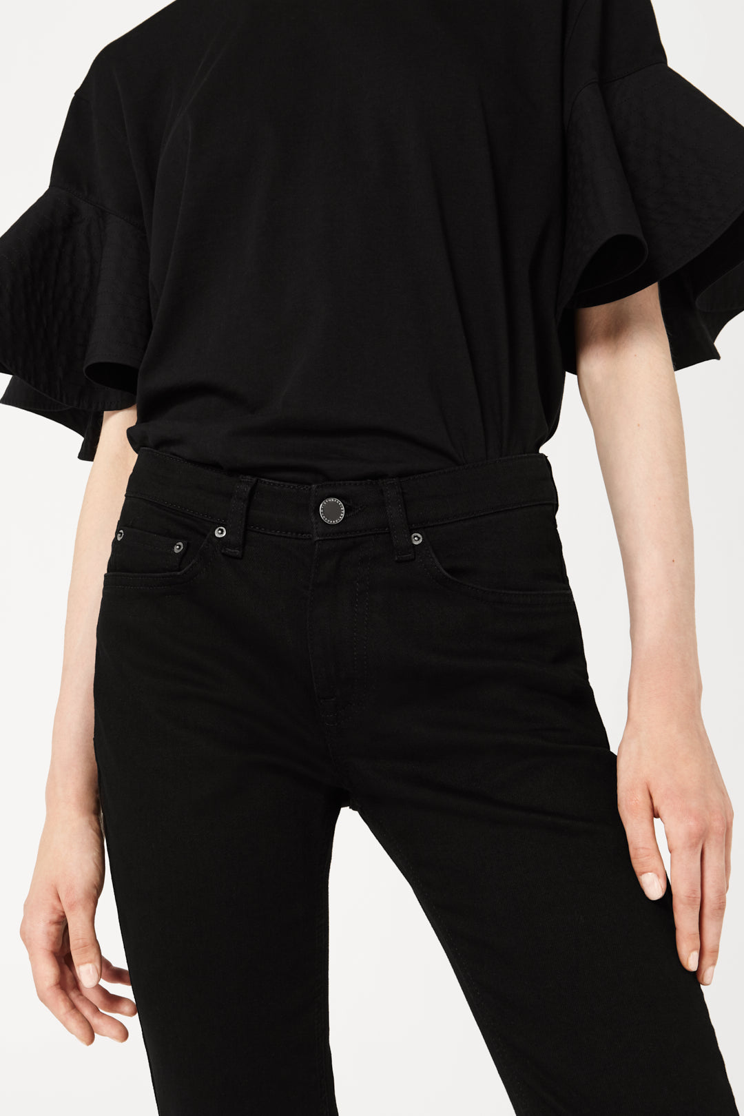 Kick Flare Jeans in Black