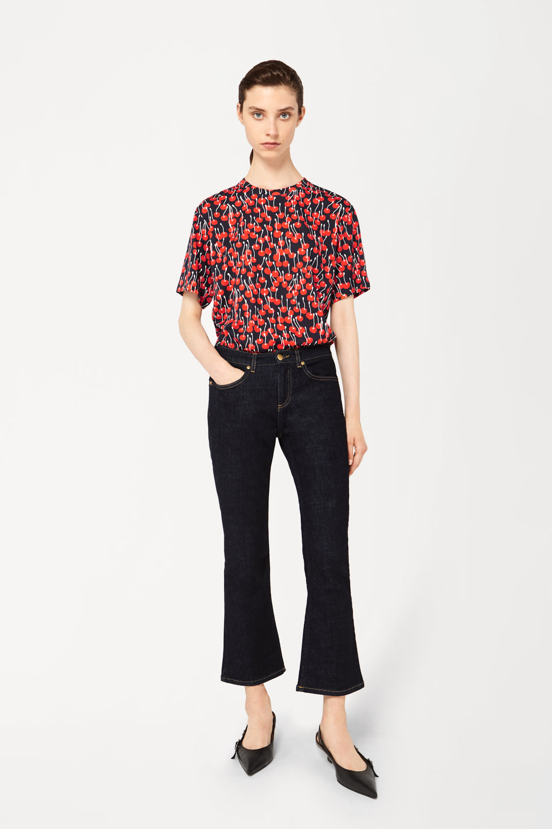 T-Shirt In Cherry Print