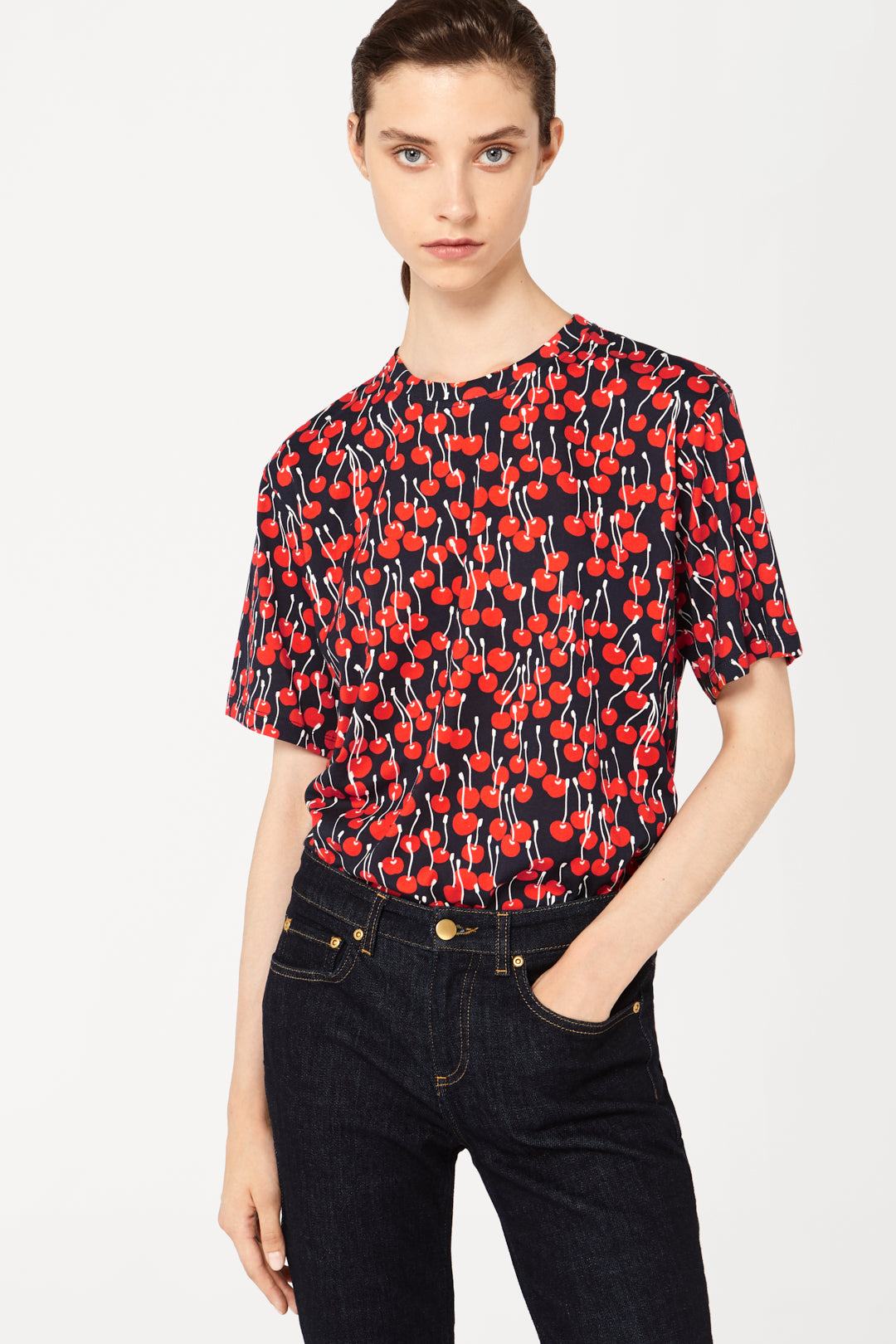 T-Shirt In Cherry Print