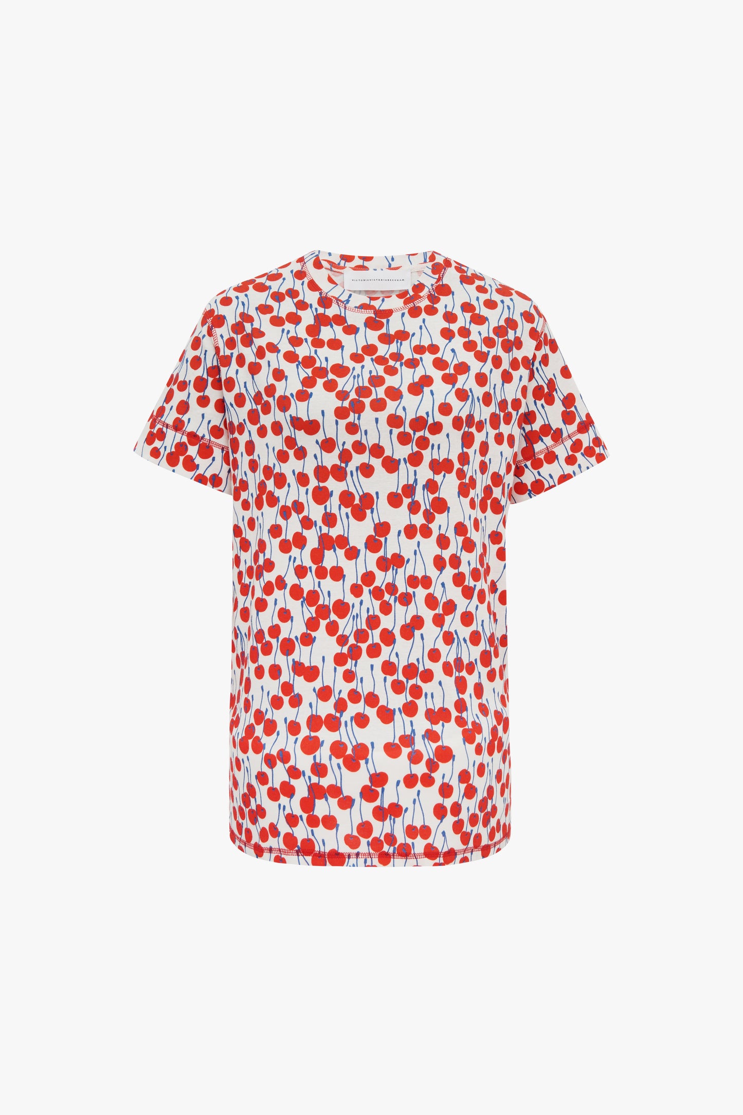 Cherry Print T-Shirt in White