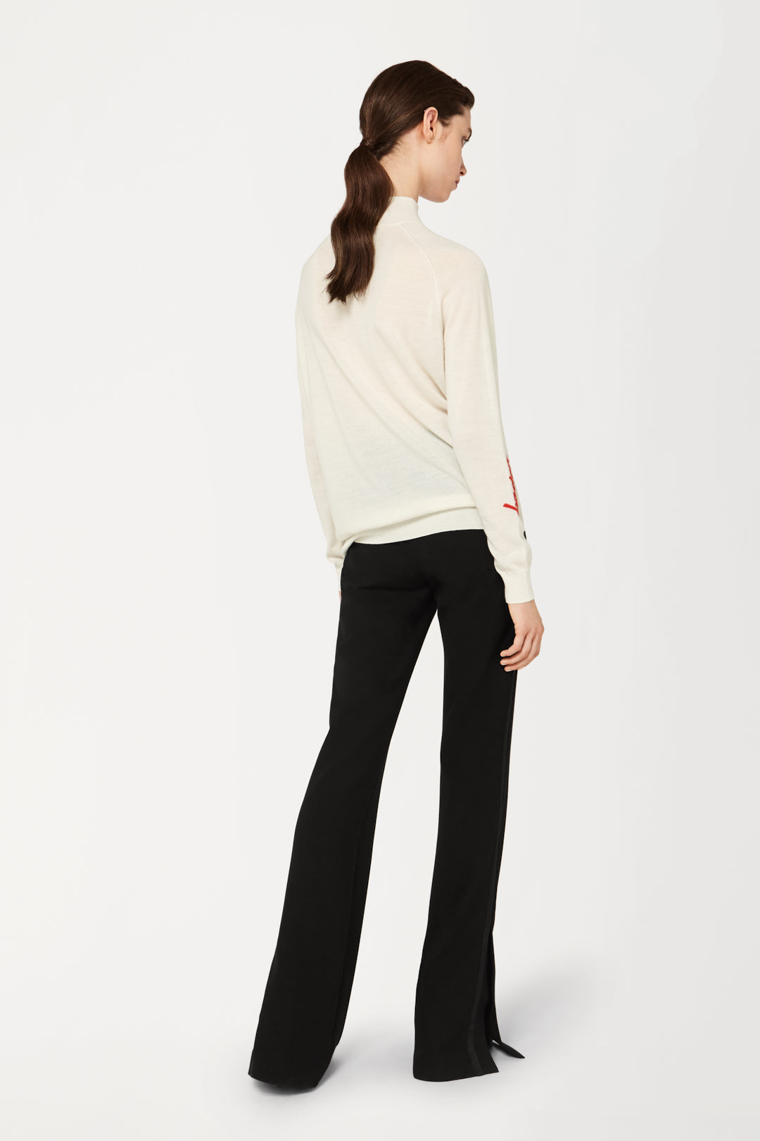 City Embroidered Jumper In Red
