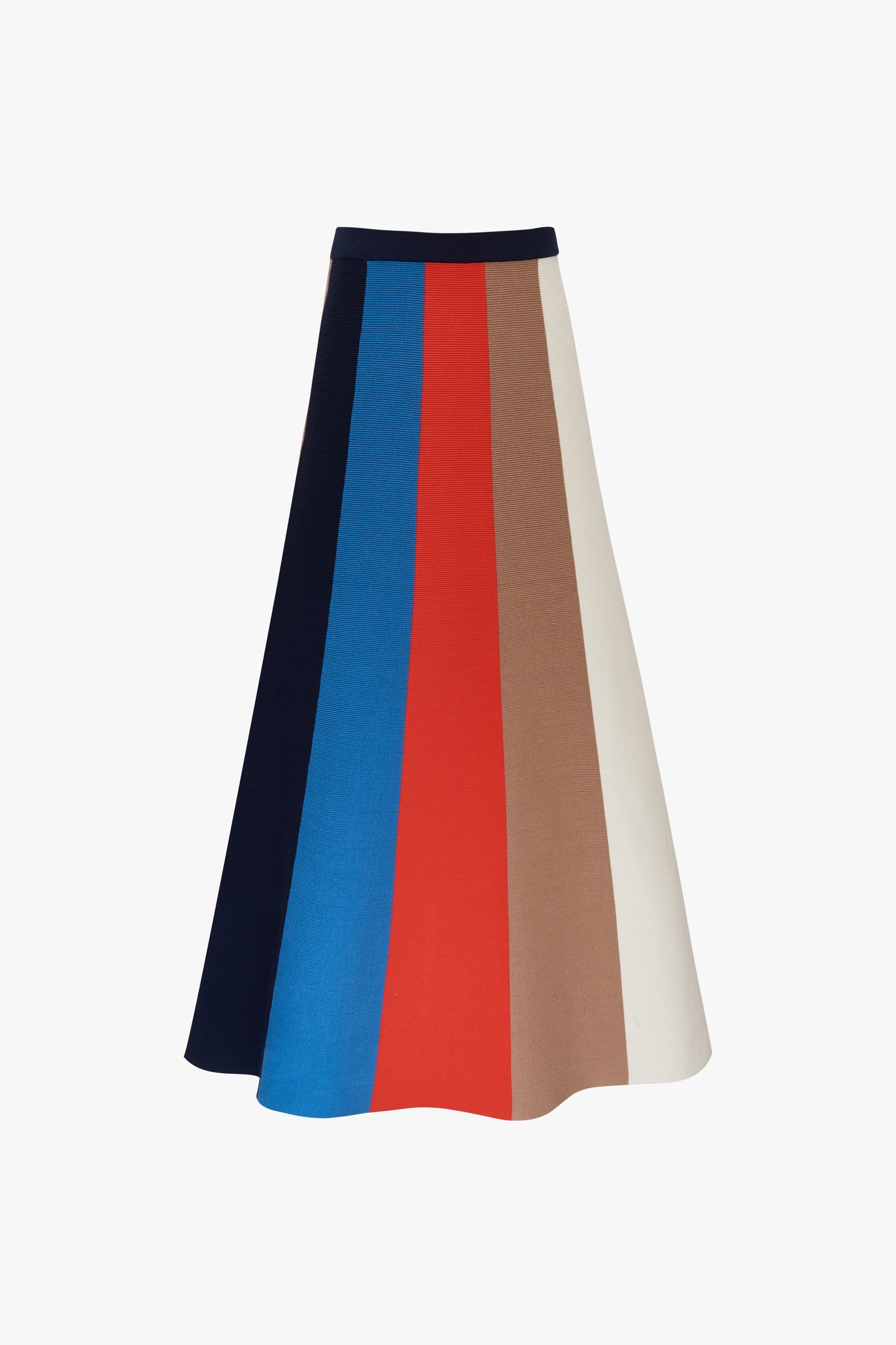 Block Stripe Skirt In Multicolour