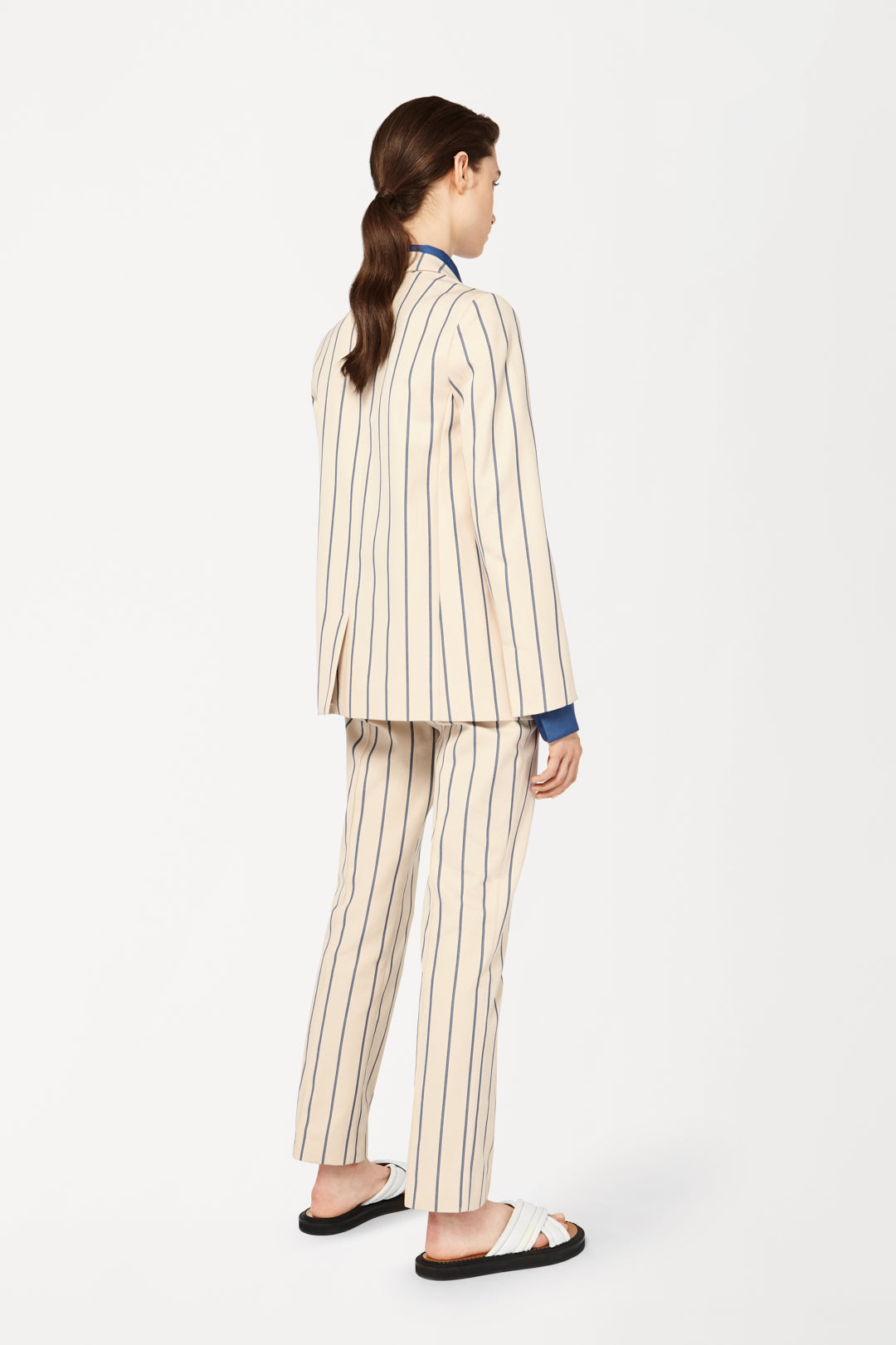 Slim Tailored Trousers in Stripe