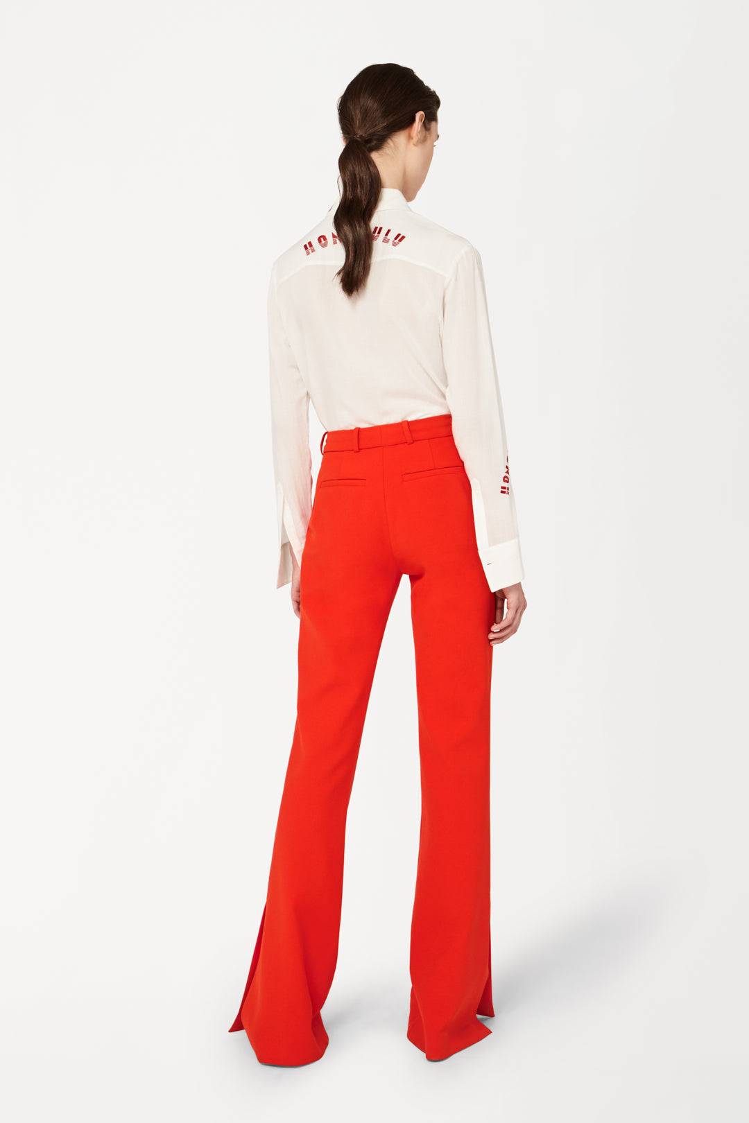 City Embroidered Shirt in White