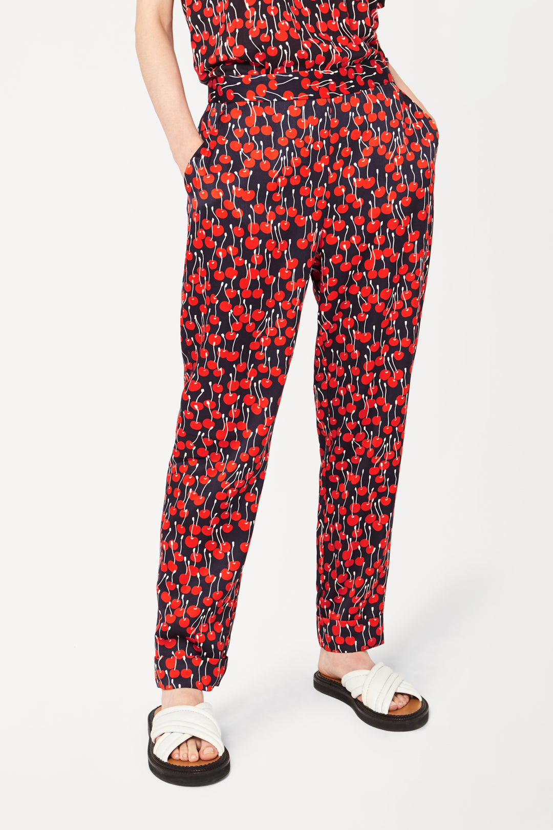 Pyjama Trouser in Cherry Print