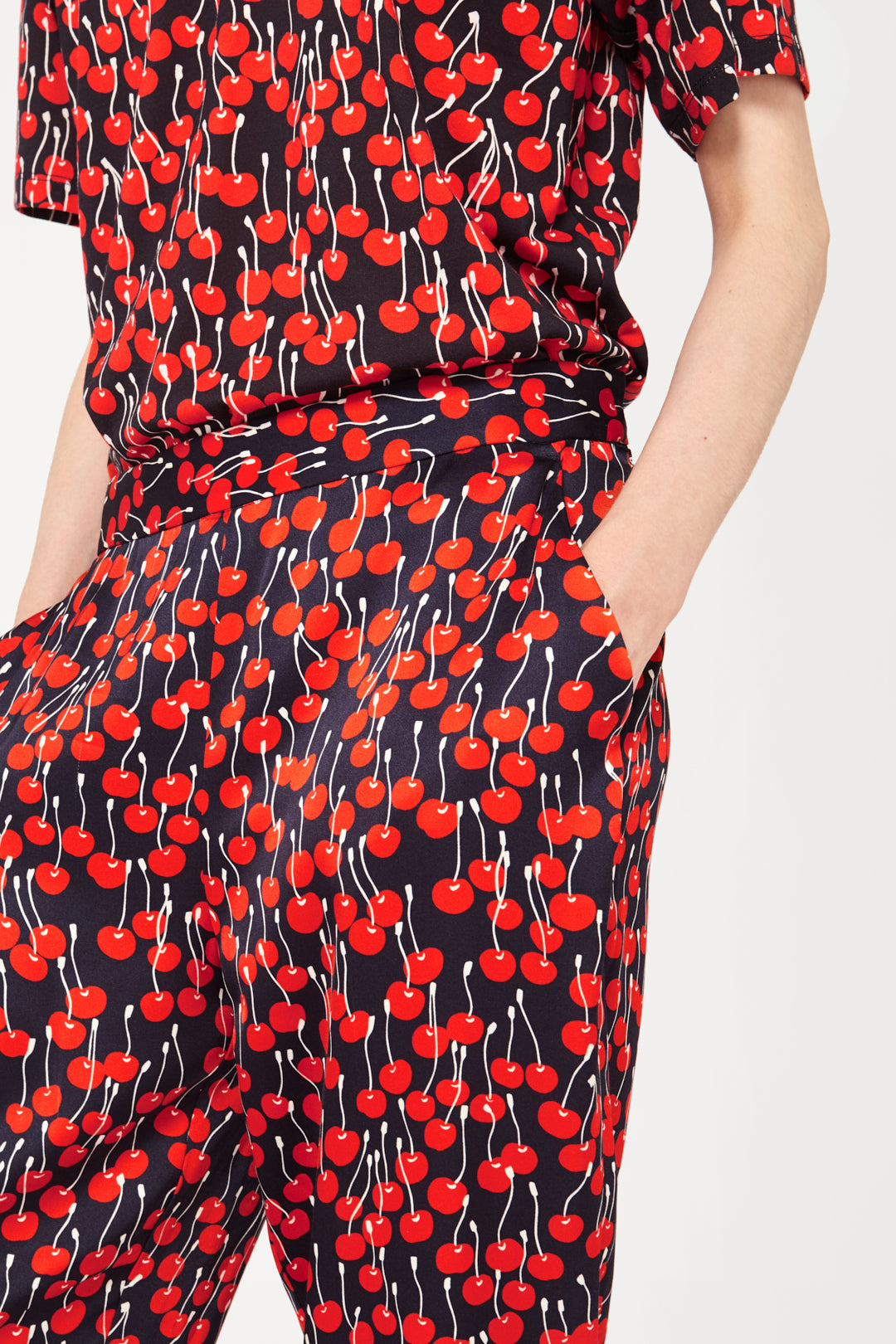 Pyjama Trouser in Cherry Print
