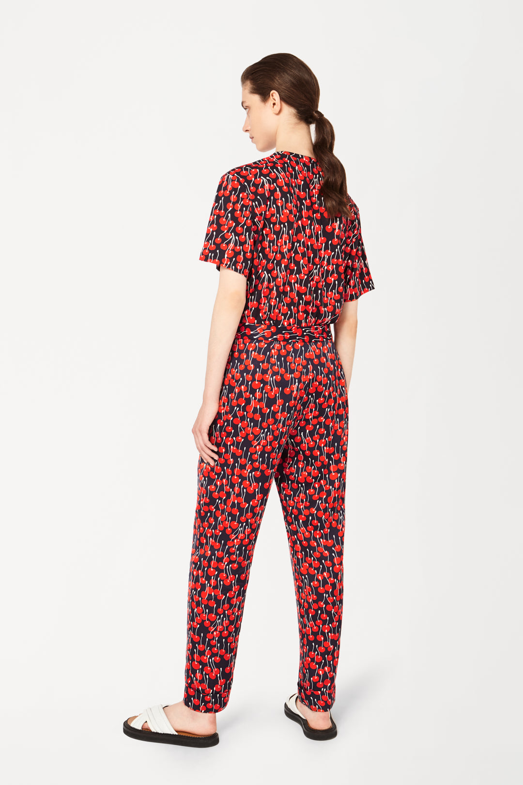 Pyjama Trouser in Cherry Print