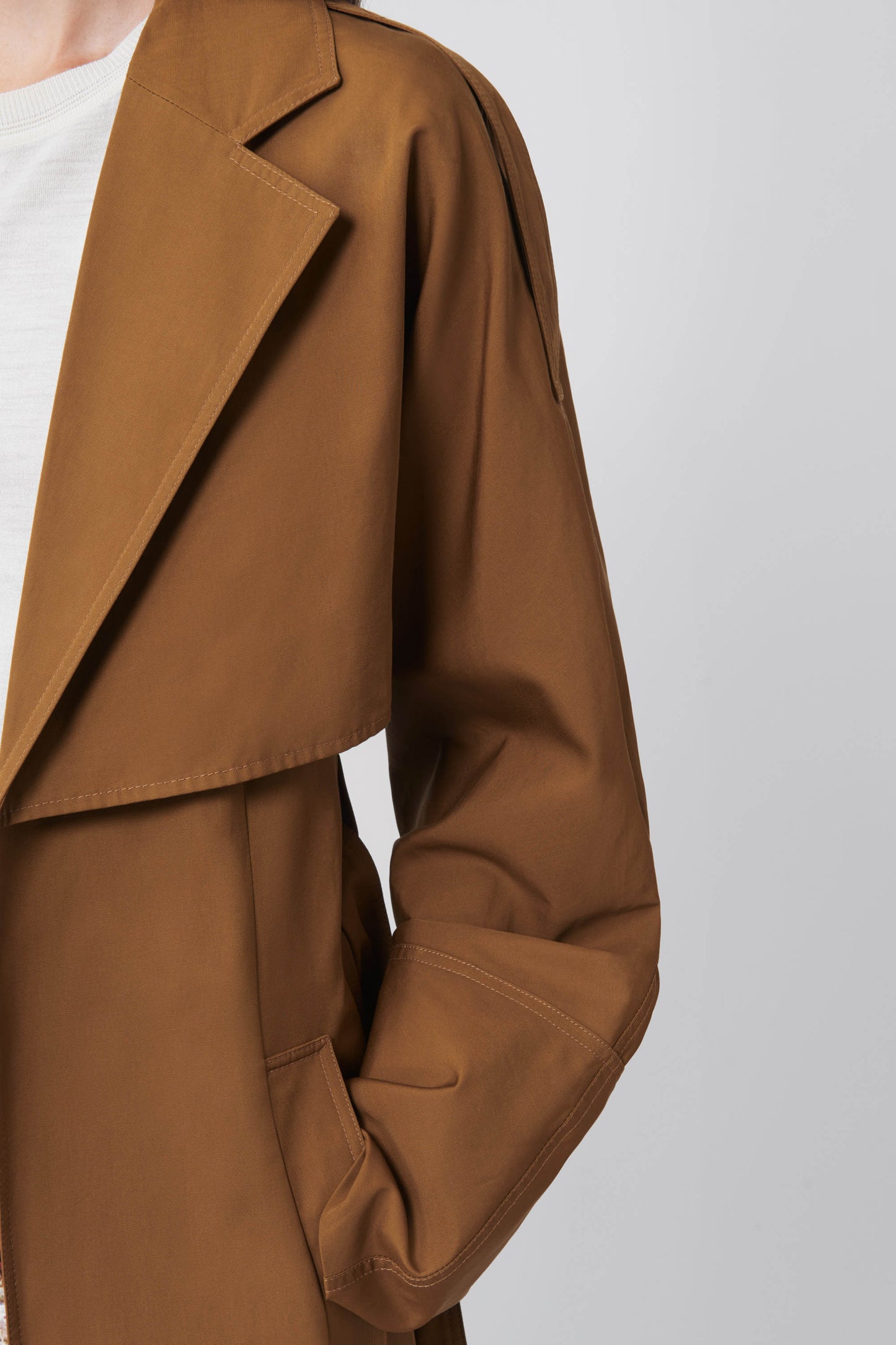 Lightweight Trench Coat in Mustard Yellow