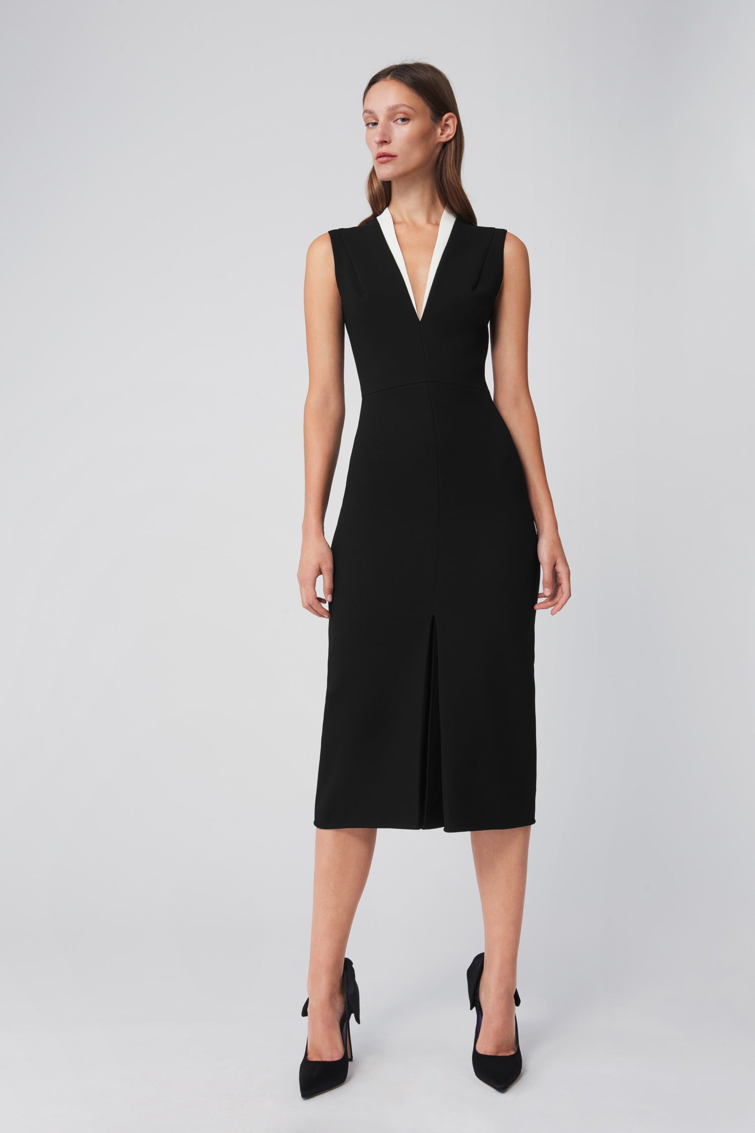 Tuxedo Dress in Black