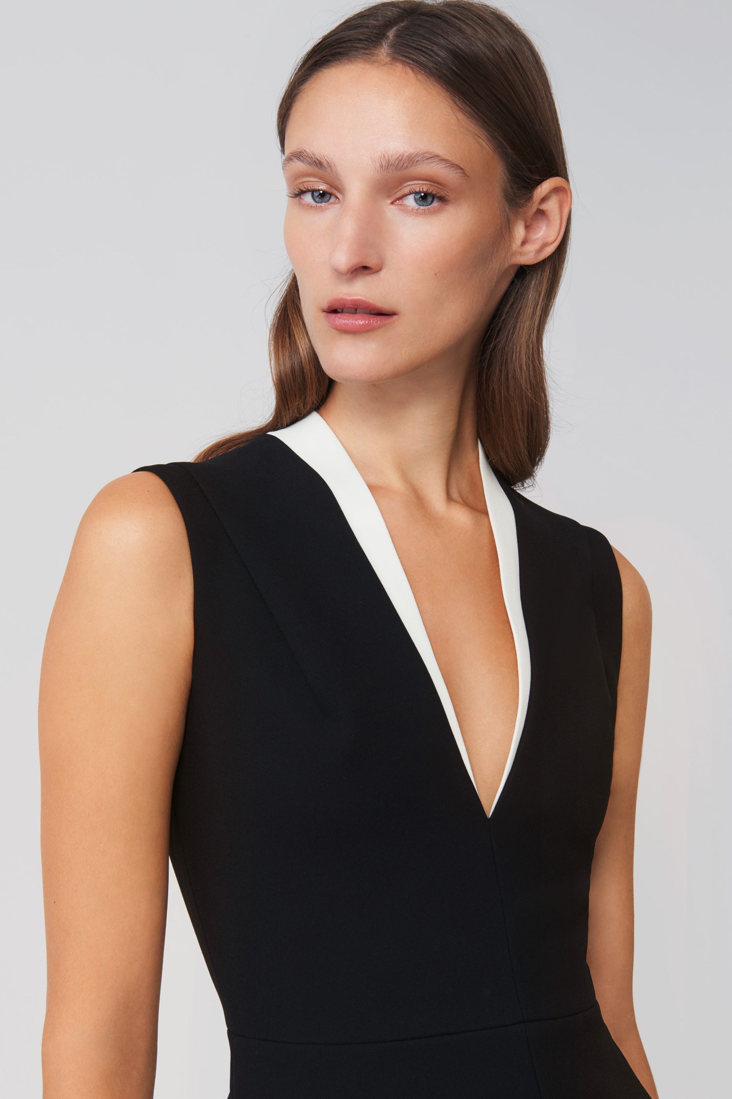 Tuxedo Dress in Black