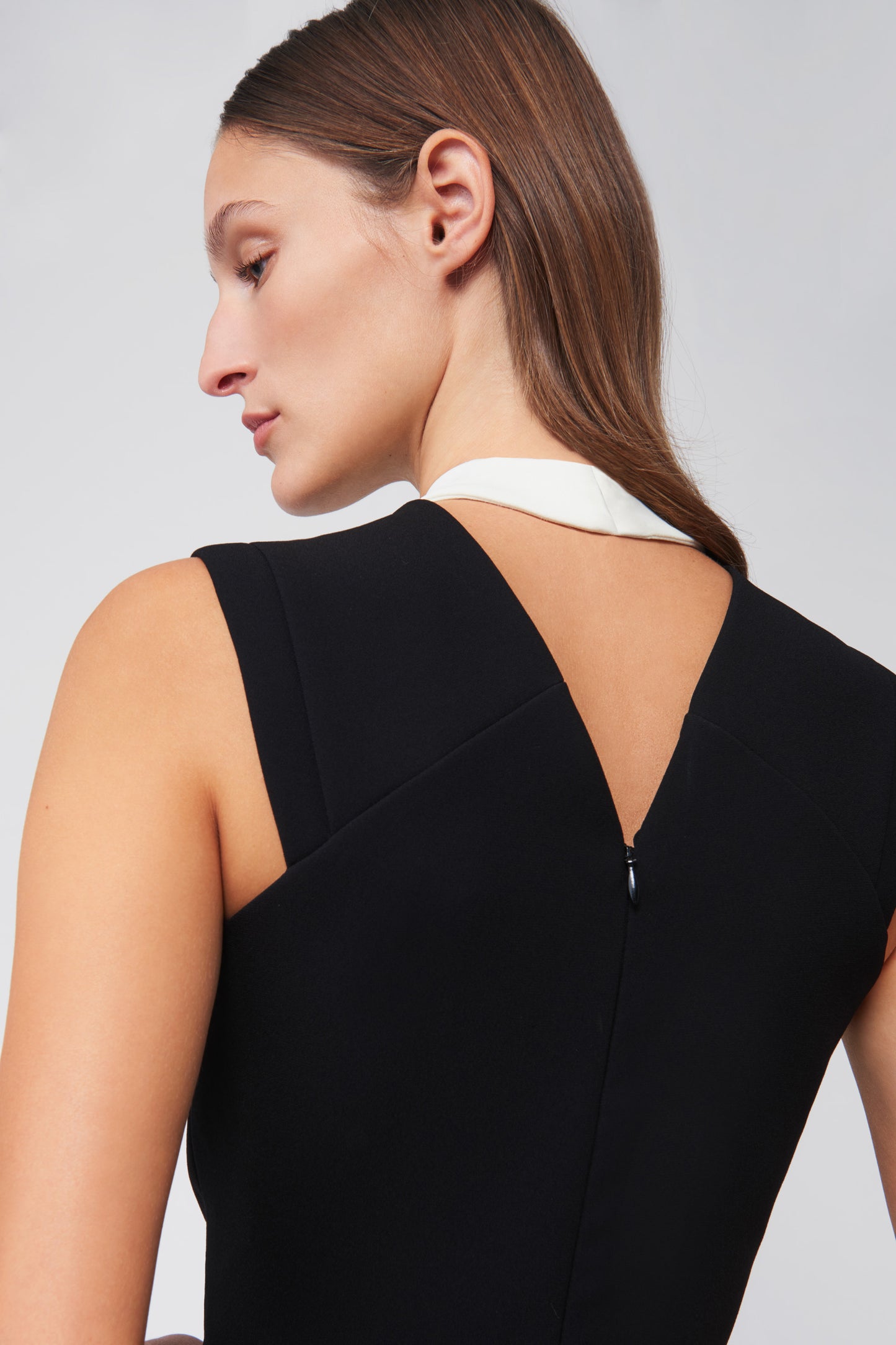 Tuxedo Dress in Black