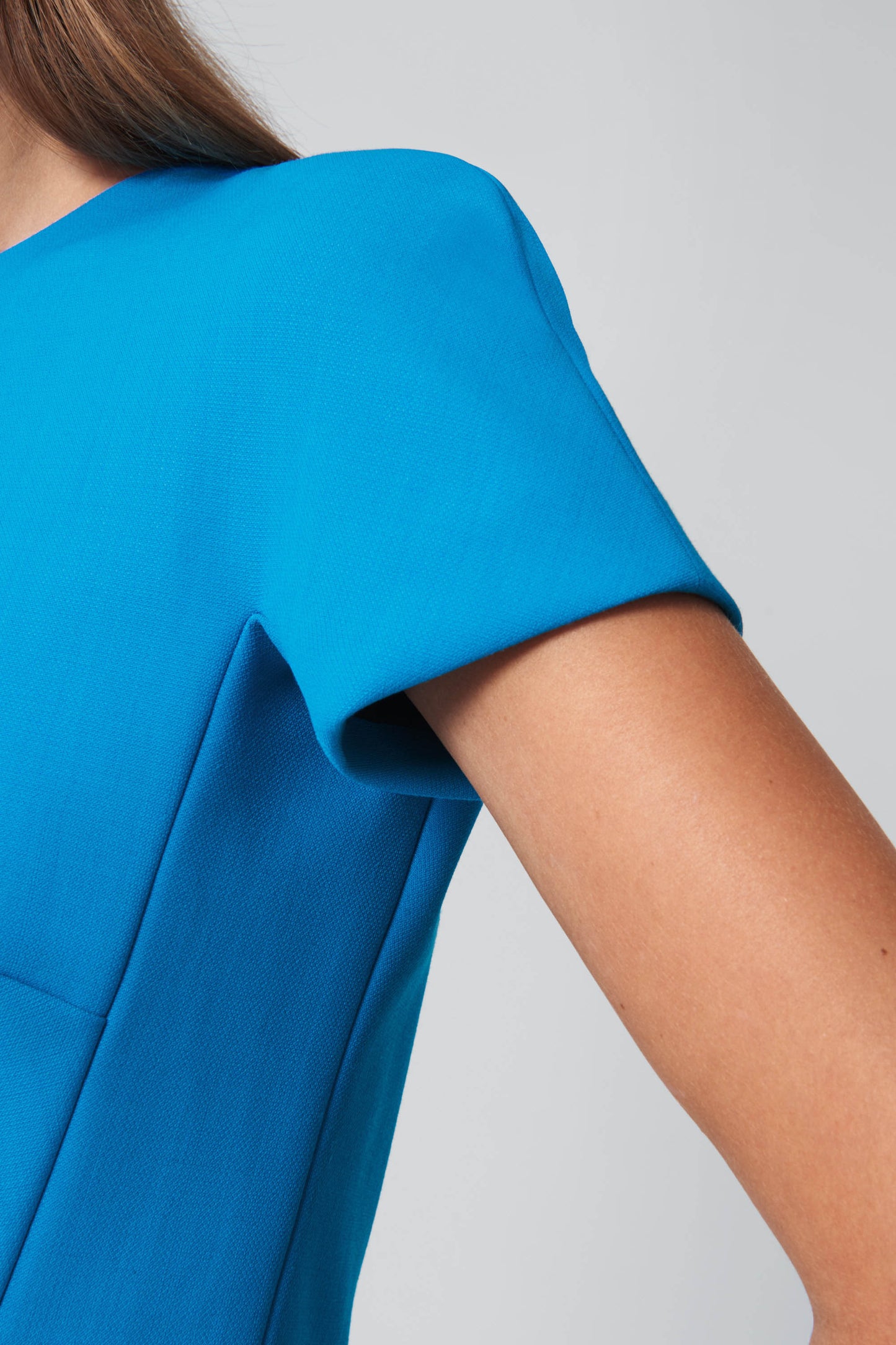 T-Shirt Fitted Dress in Turquoise