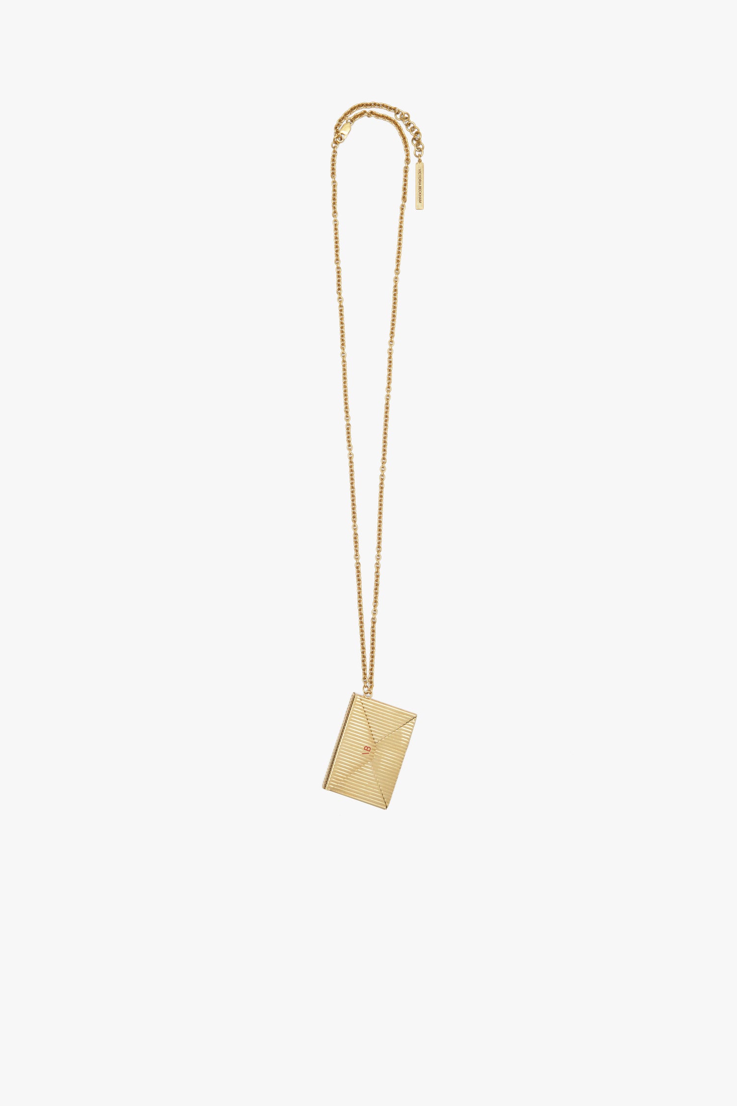 Envelope Necklace In Gold