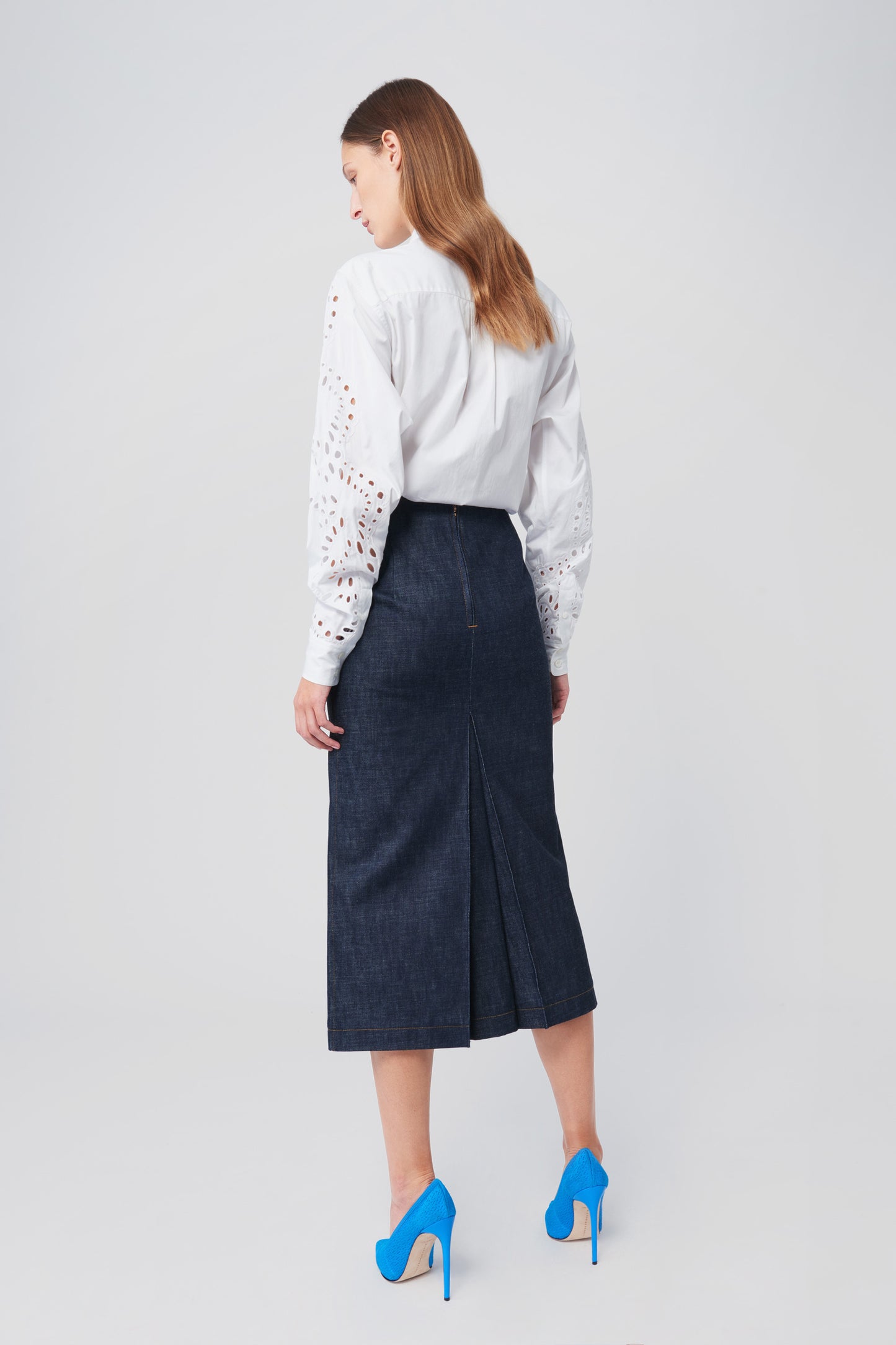 Broderie Anglaise Shirt in White
