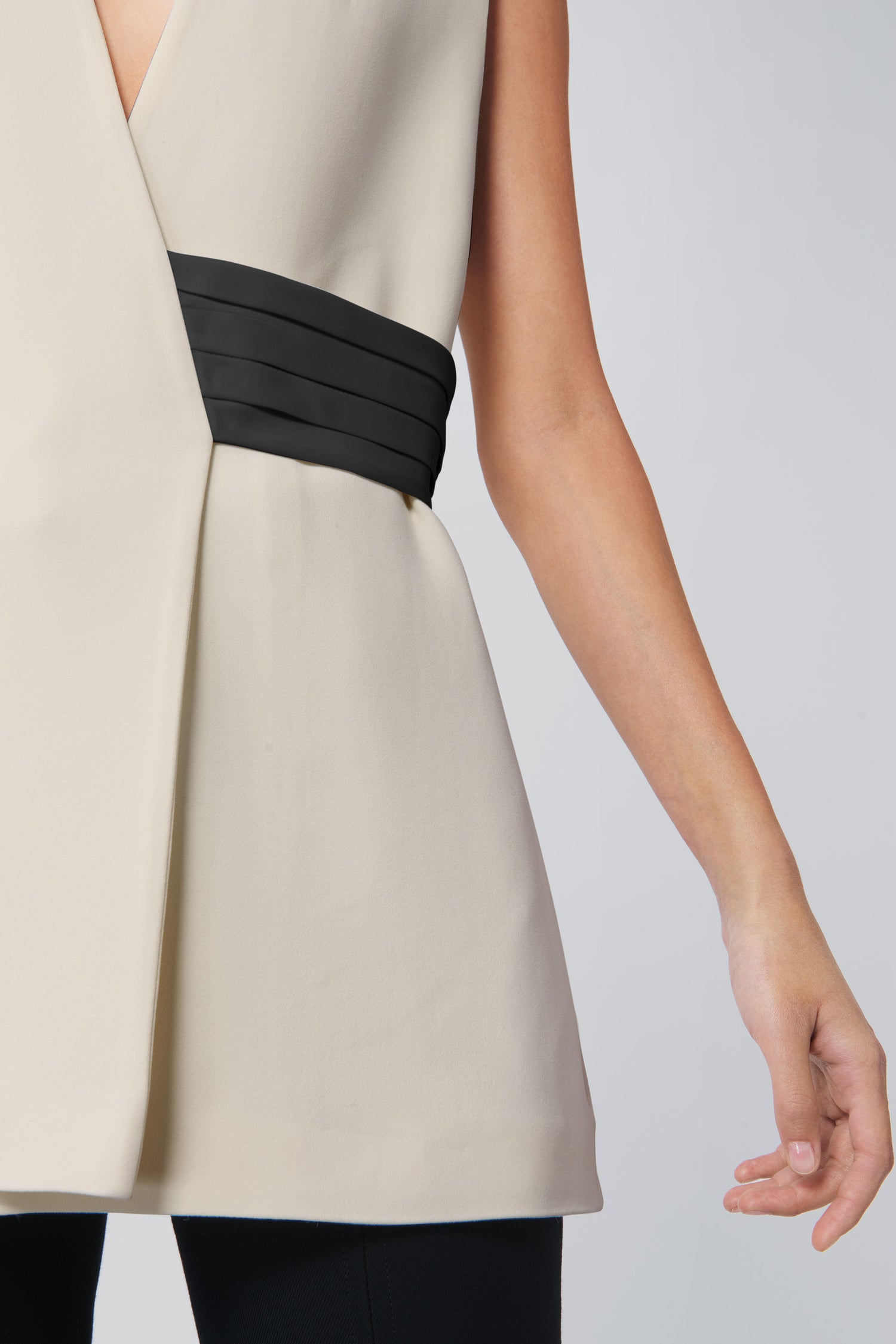 Tuxedo Gilet in Vanilla White