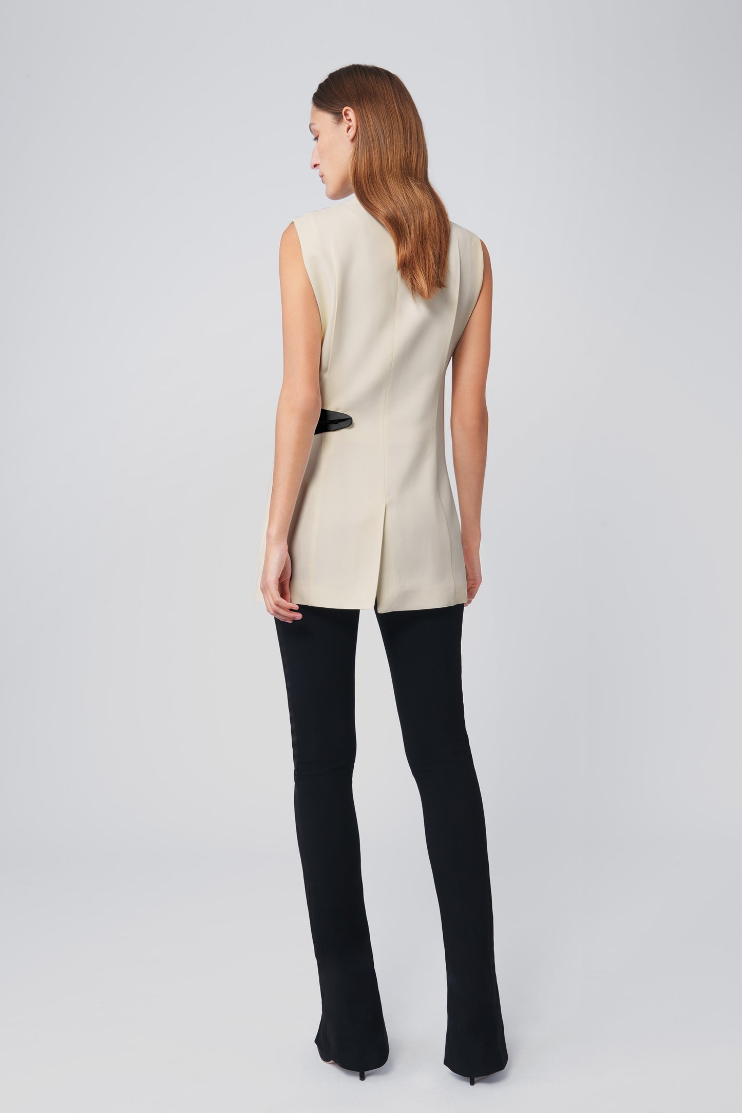 Tuxedo Gilet in Vanilla White