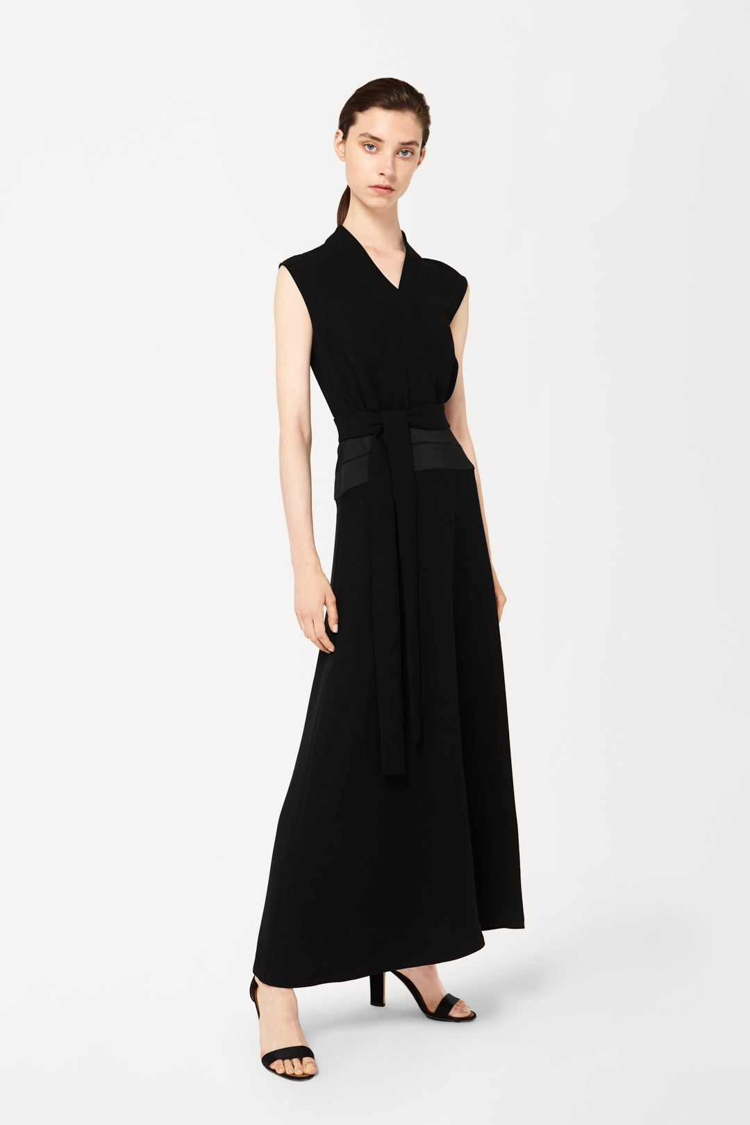 Sleeveless Long Dress in Black