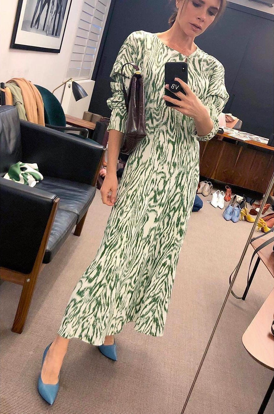 Slash Front Midi Dress
