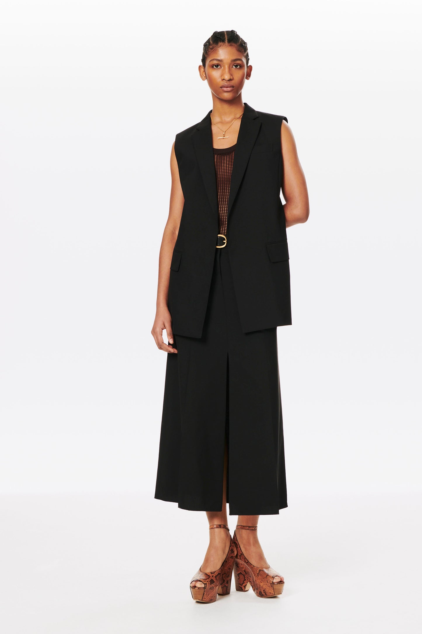 Tailored Gilet in Black