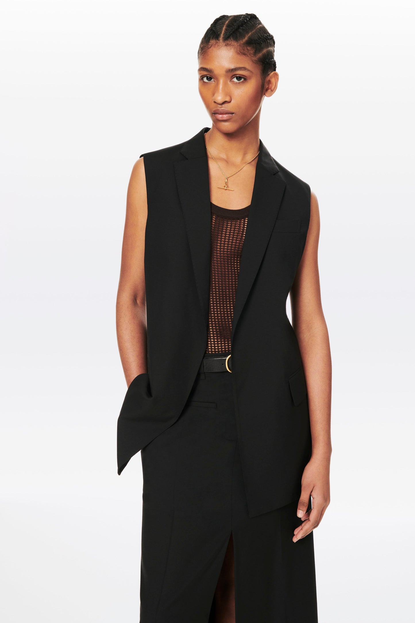 Tailored Gilet in Black