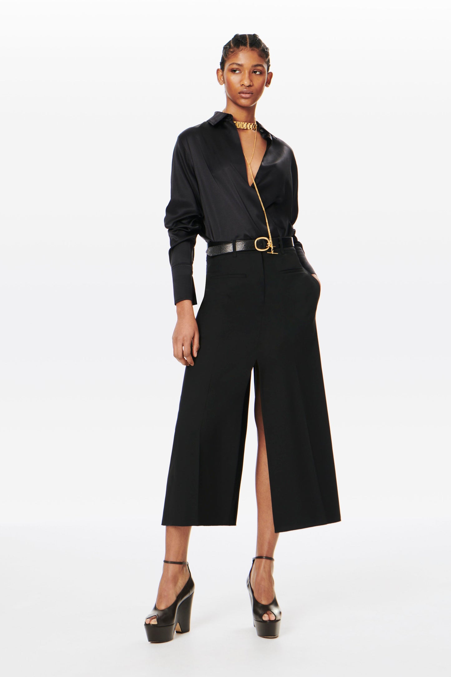 Wrap Blouse in Black