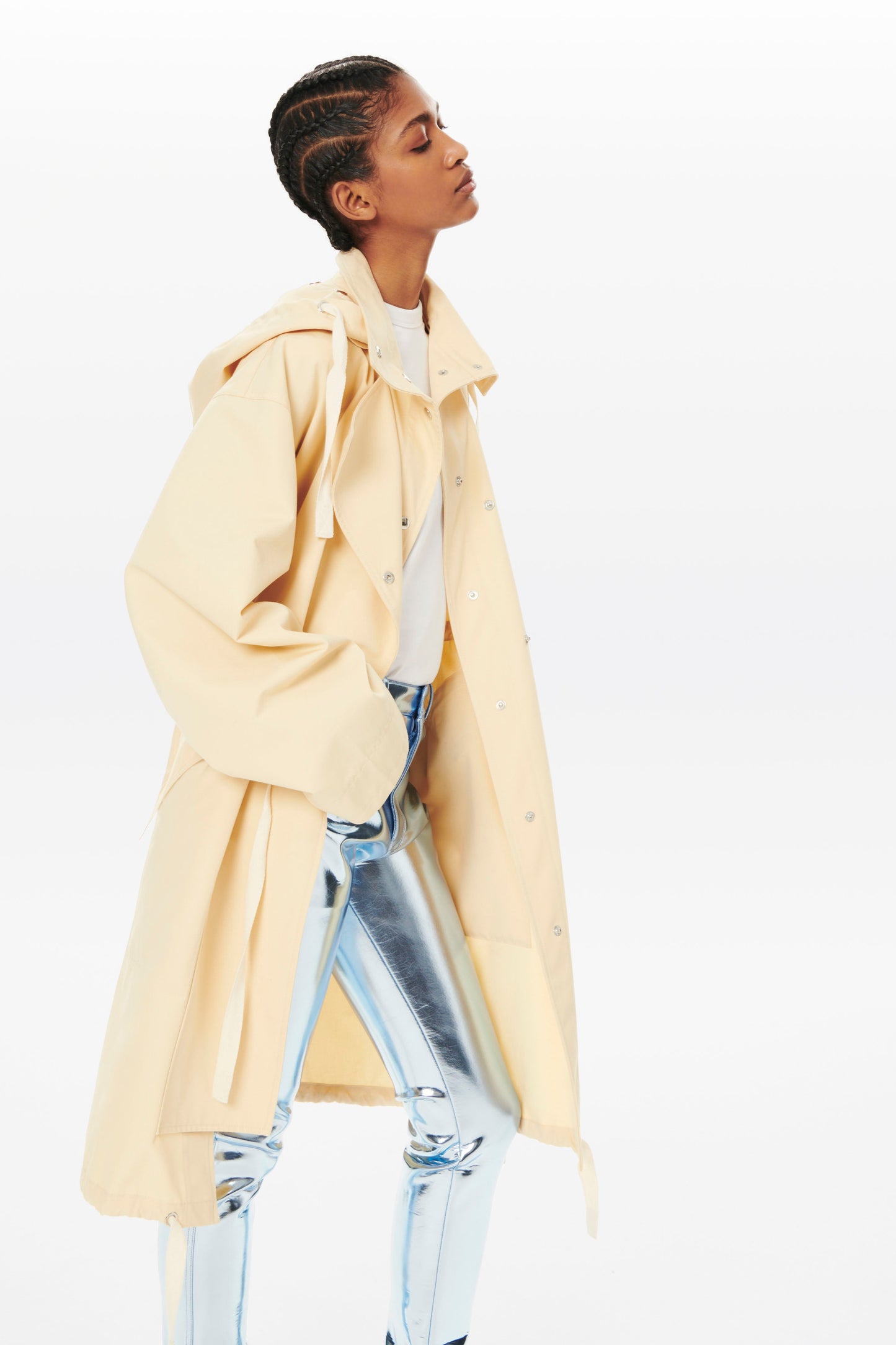 Parachute Parka Coat in Butter