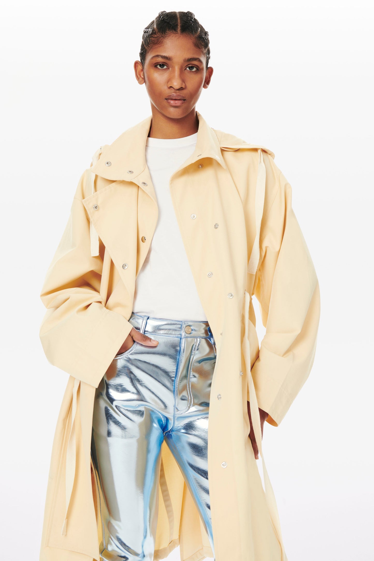 Parachute Parka Coat in Butter