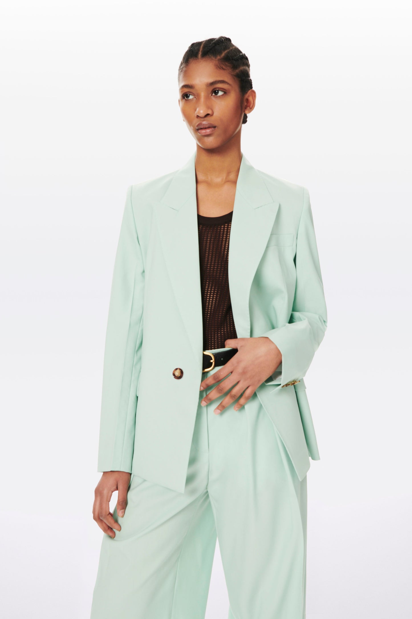 Lightweight Tailored Jacket in Mint