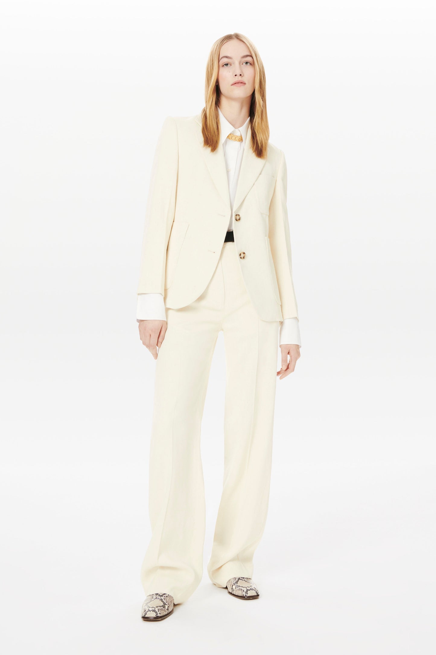 Patch Pocket Jacket in Off White