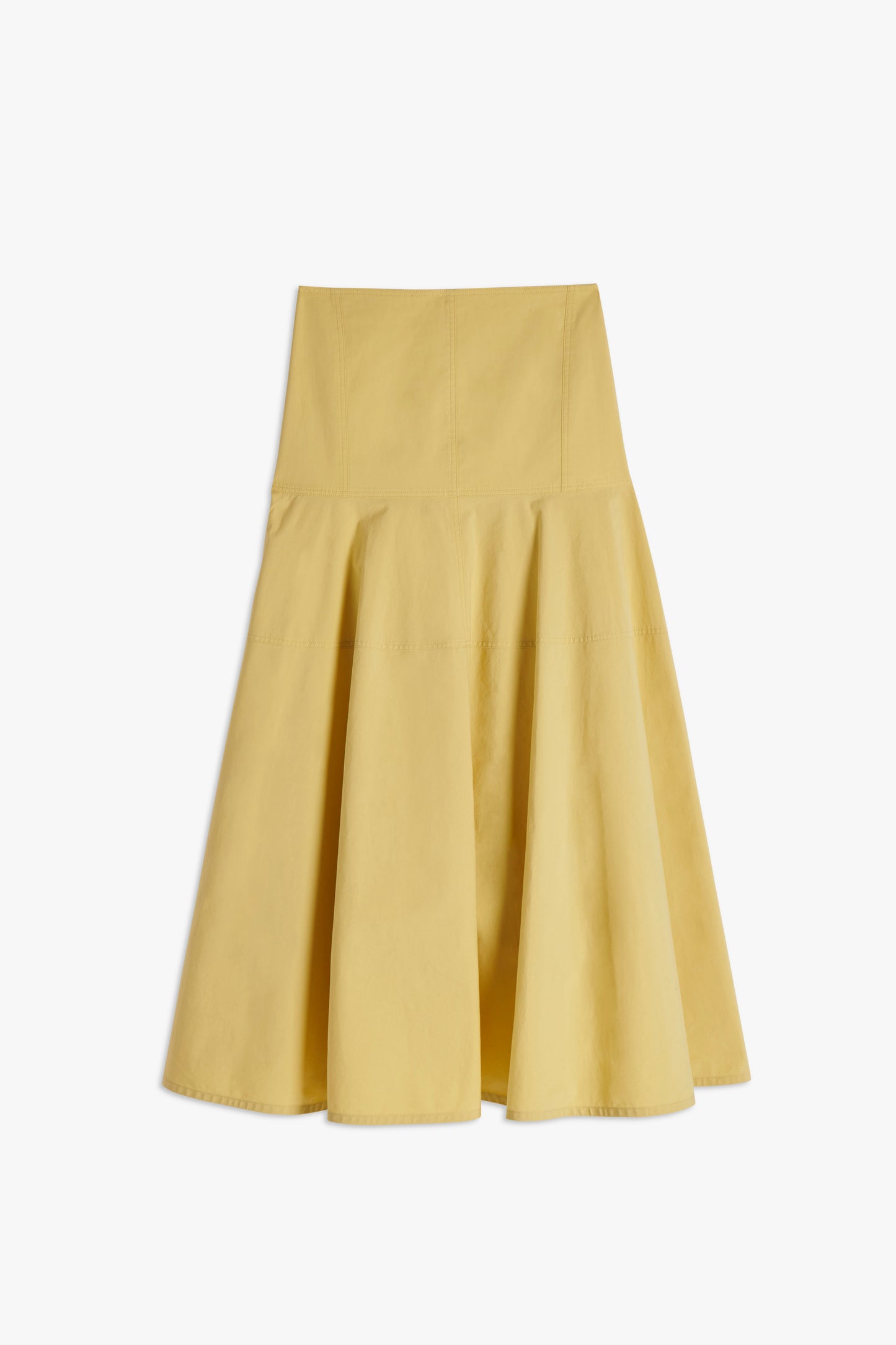Panelled Maxi Skirt in Sand