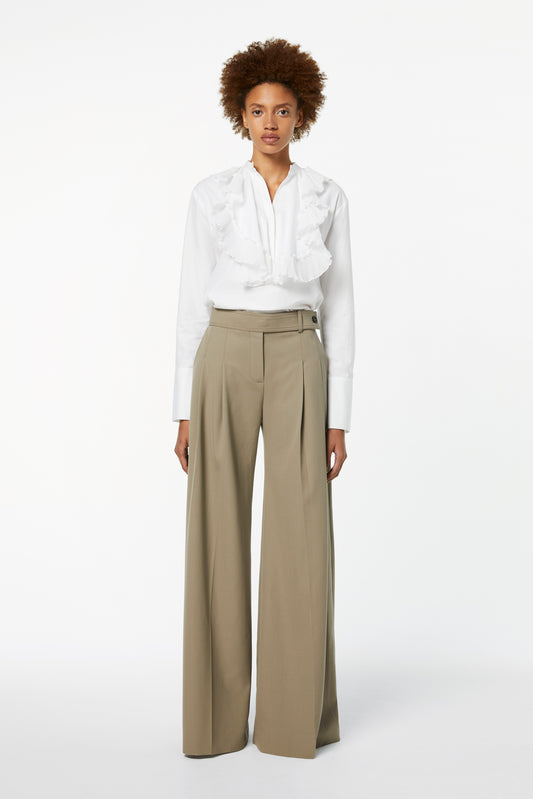 Wide-leg Trousers in Clay