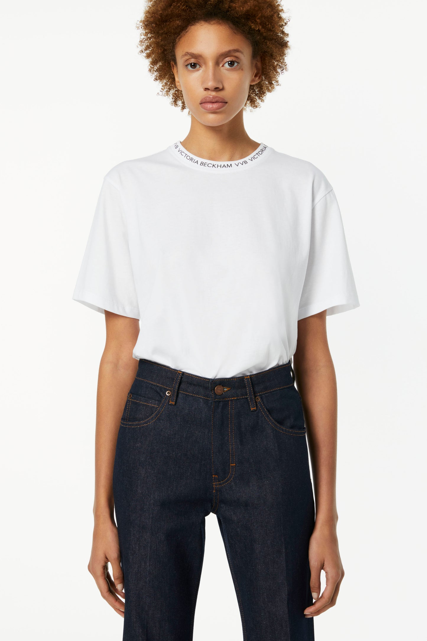 Logo Rib T-shirt in White