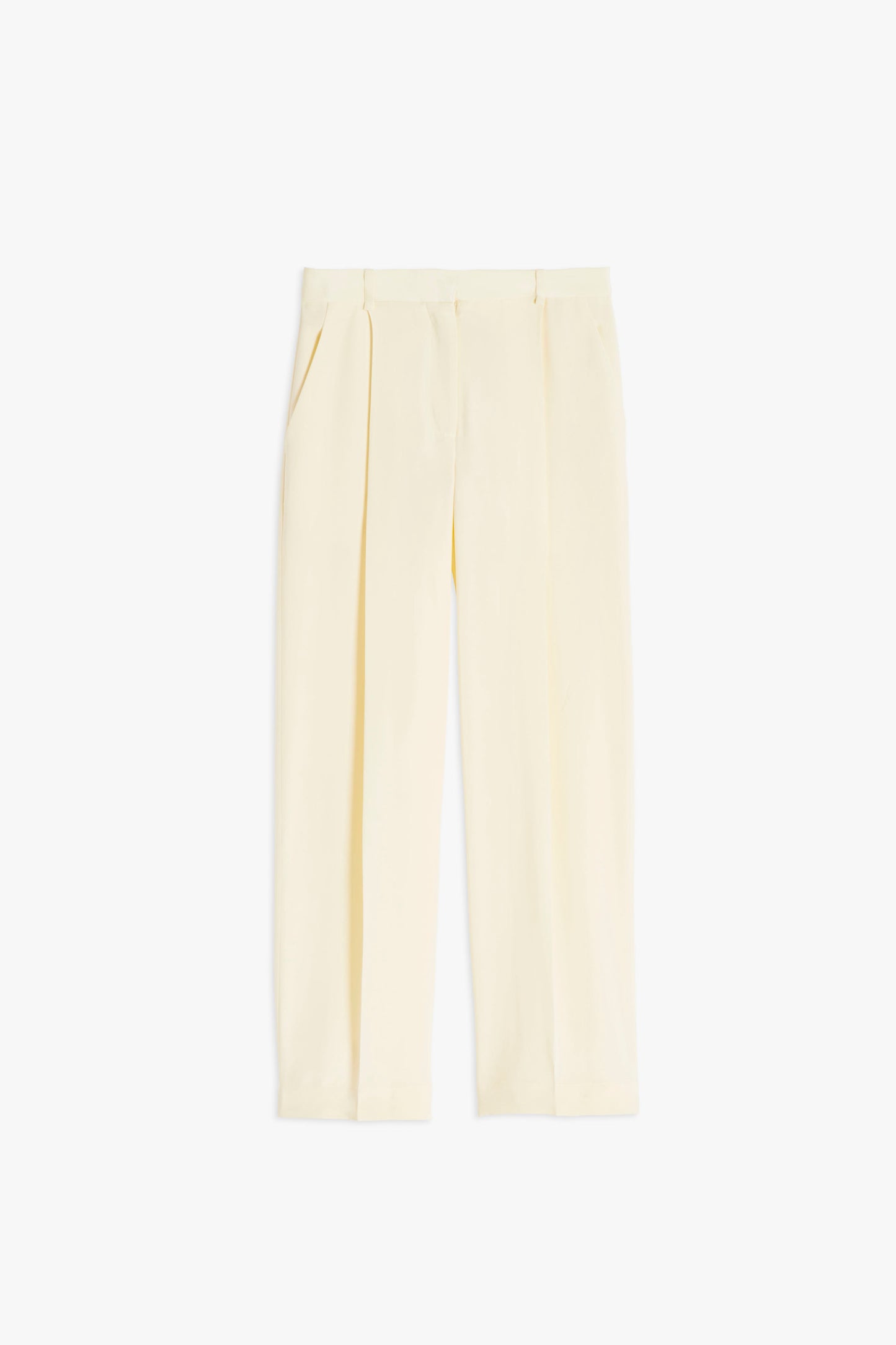 Single Pleat Trouser in Cream