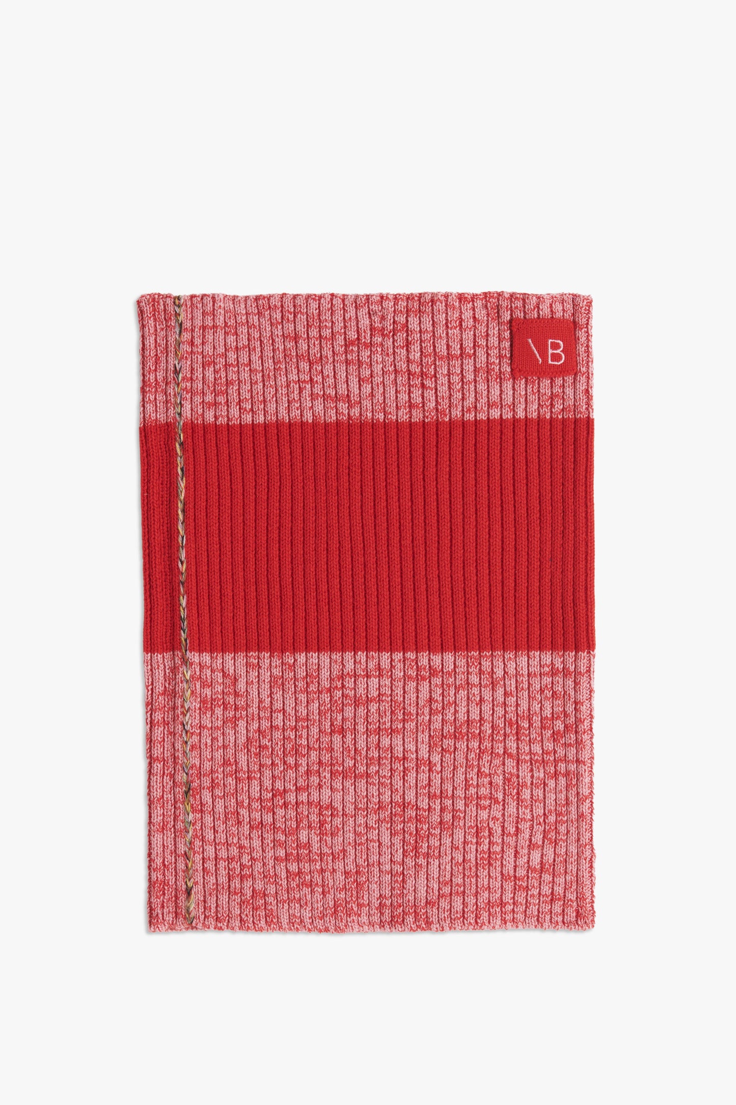 VB x Woolmark Beanie & Snood Set in Bright Red & Pink