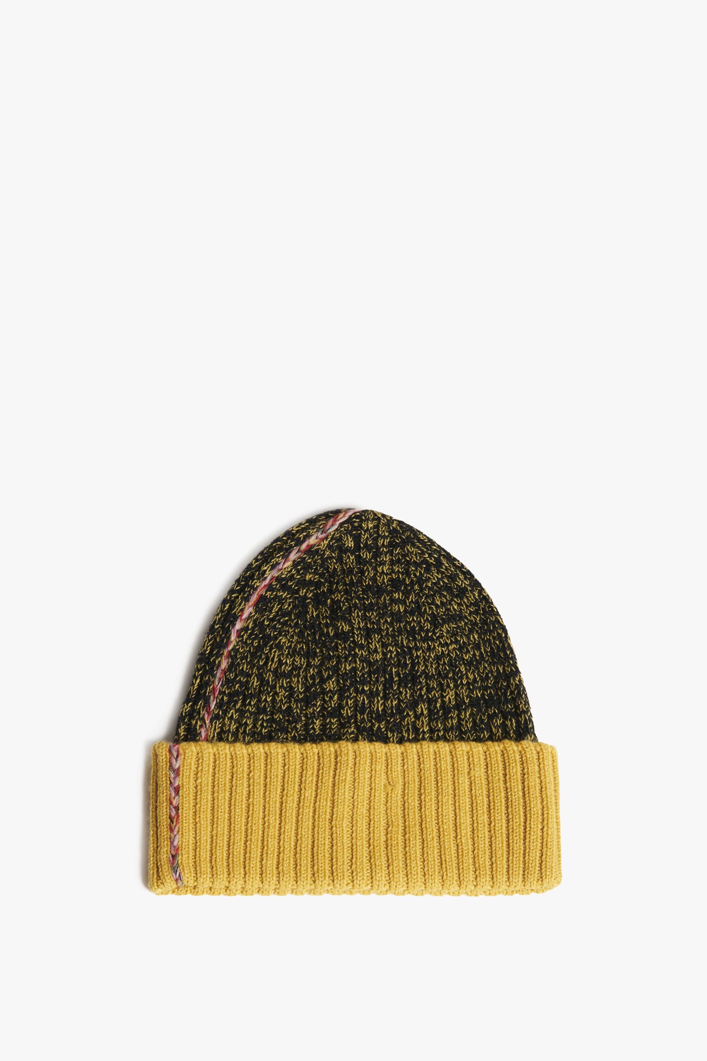 VB x Woolmark Beanie & Snood Set in Navy & Mustard