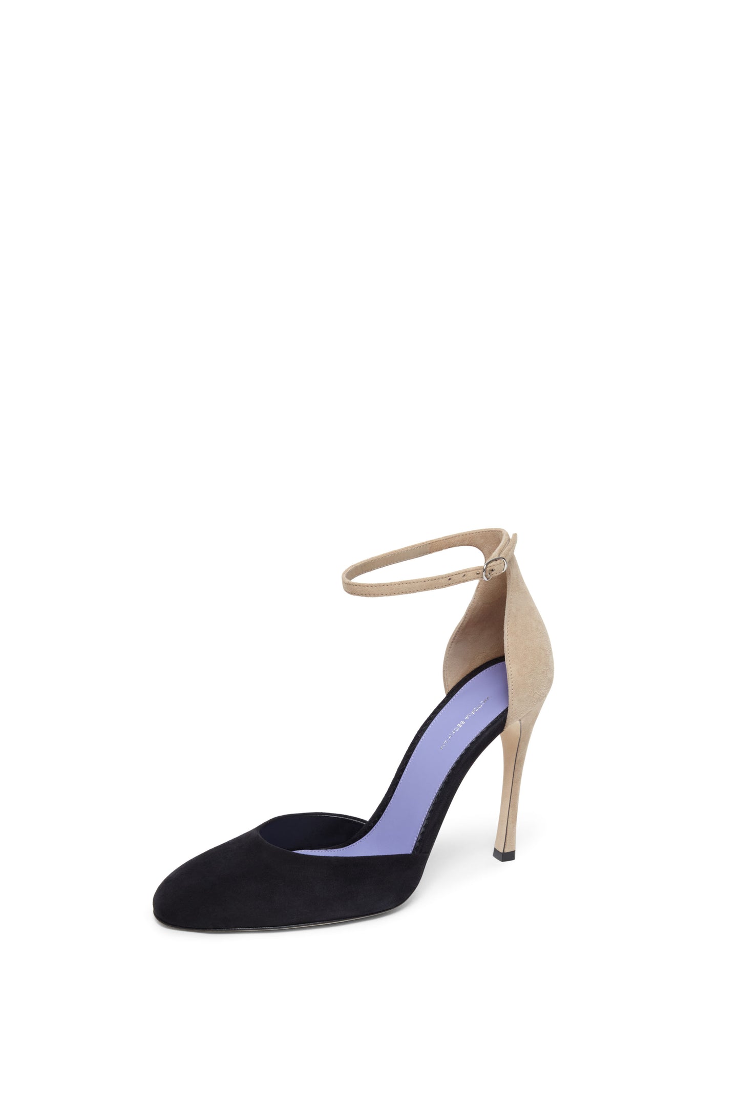 Catherine Mary Jane Suede 105mm Pump in Black