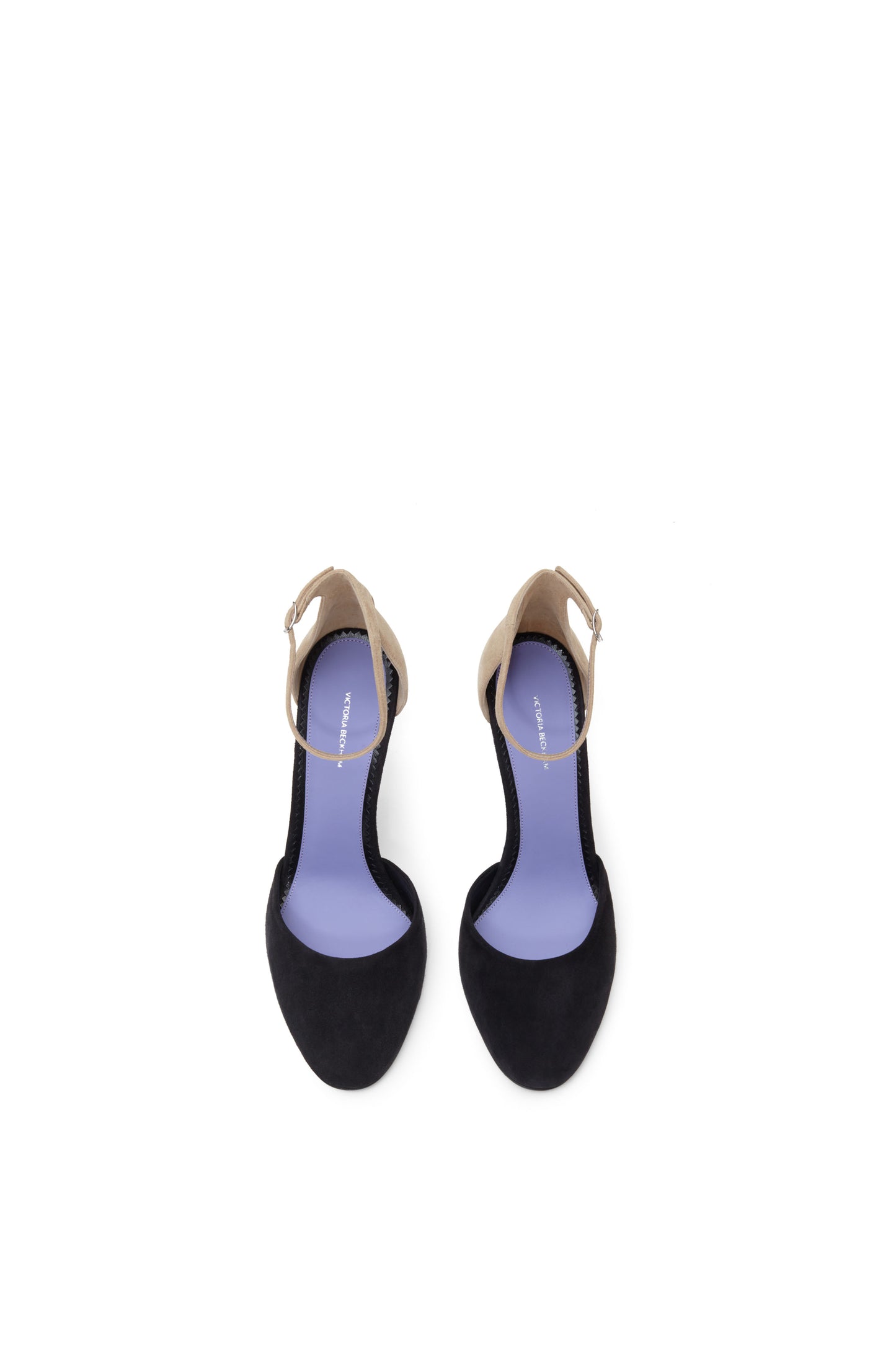 Catherine Mary Jane Suede 105mm Pump in Black