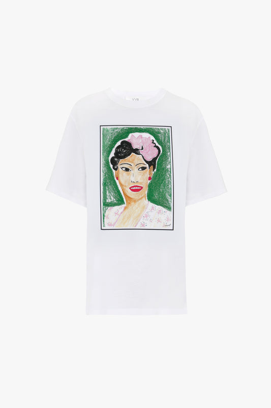 Portrait T-shirt in Billie Print