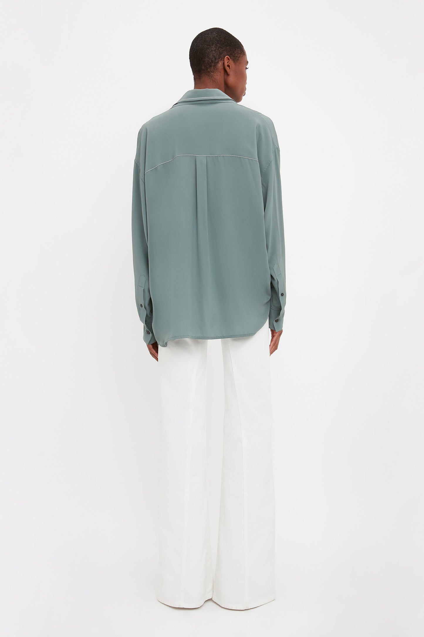 Double Layer Blouse In Stone