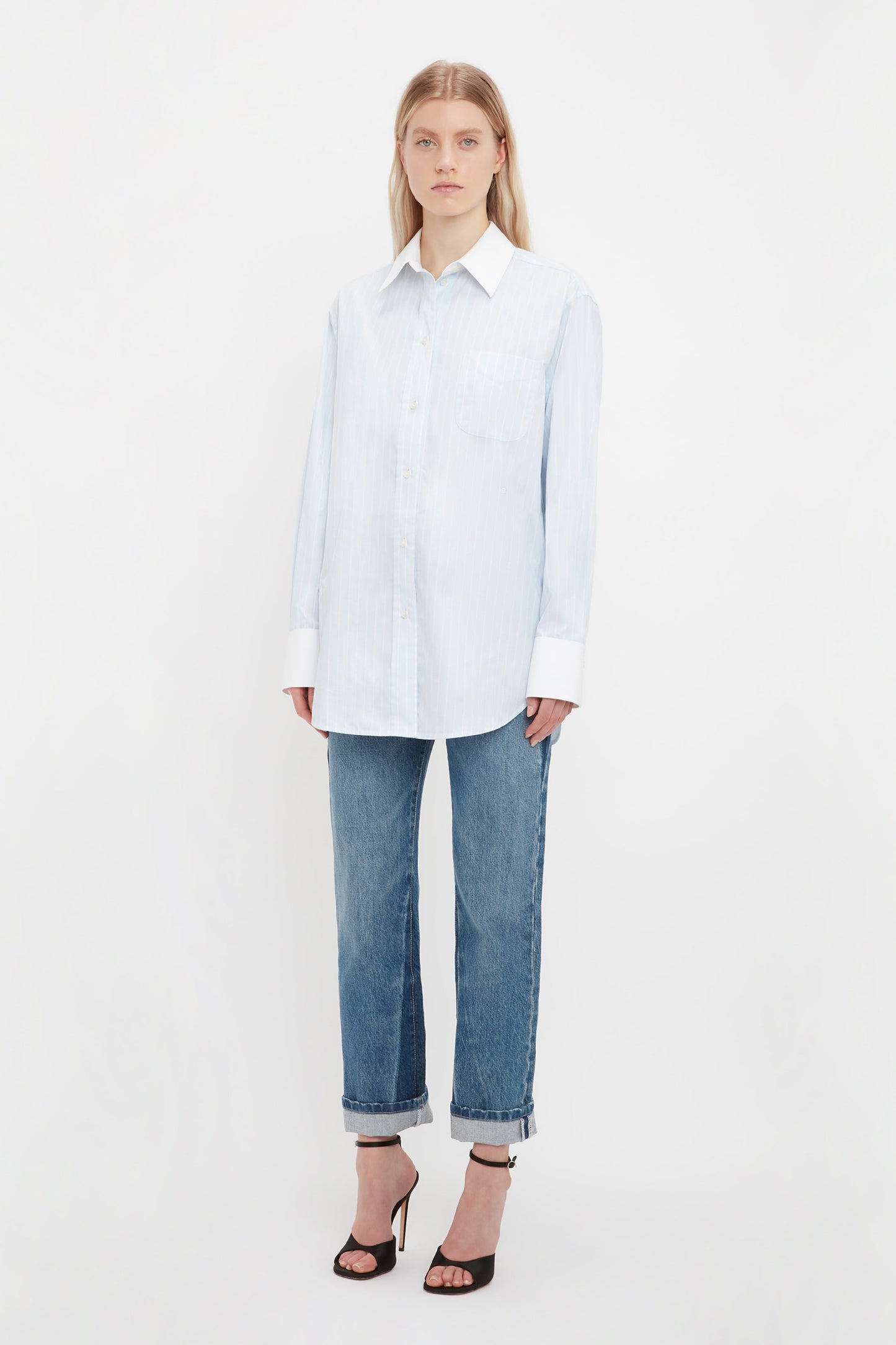 Oversized Mens Shirt In Blue