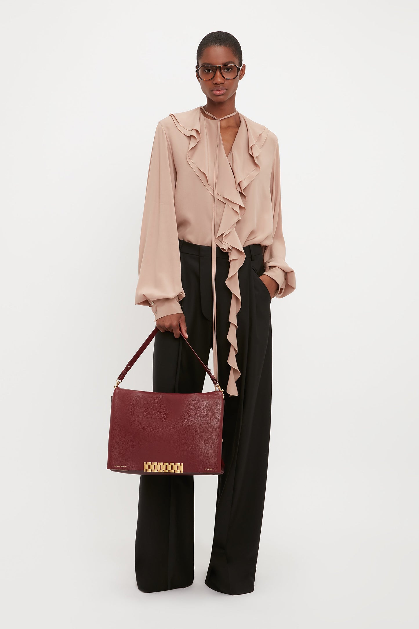 Romantic Blouse In Taupe