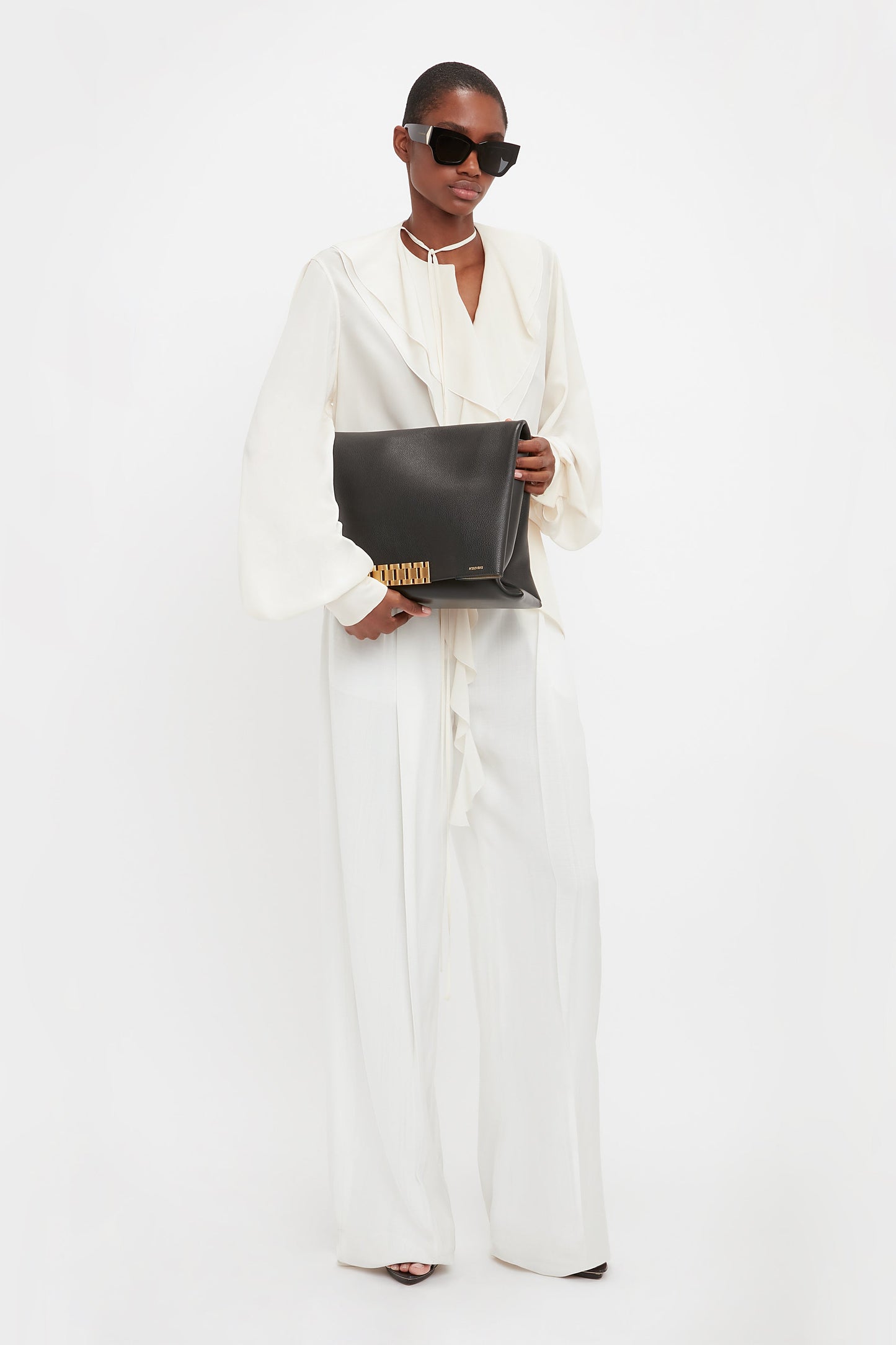 Wide Leg Trouser In White